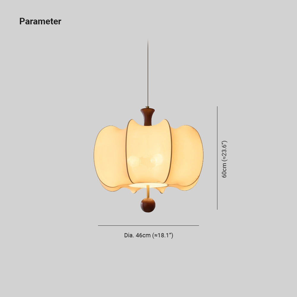Calithra Suspension en Tissu et Bois