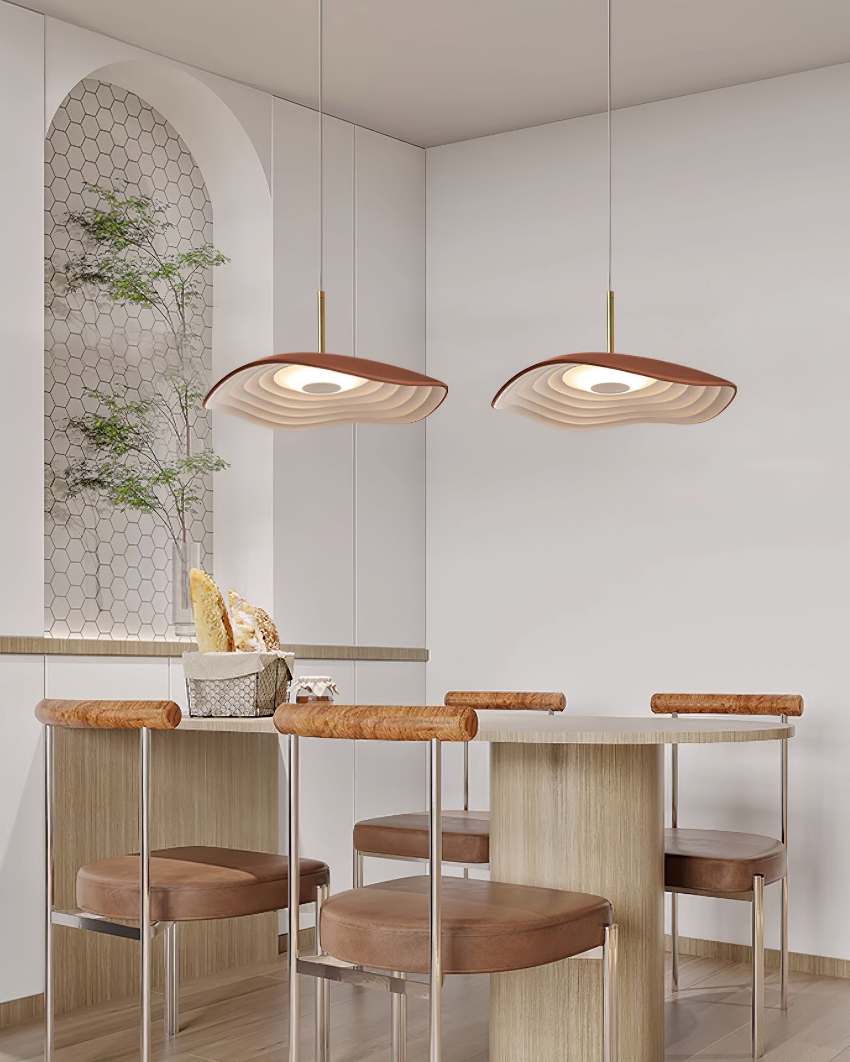 Ovelis Lampe Suspension Forme de Vague - Neutralighting