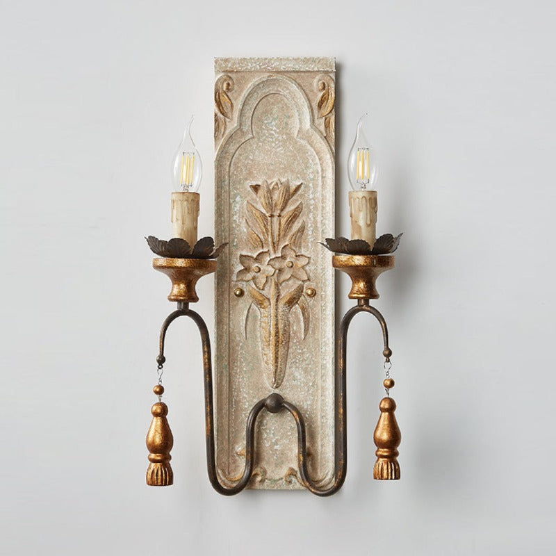 Elsoris Postmodern Luxury Wooden Metal Wall Lamp - Lamp Copper