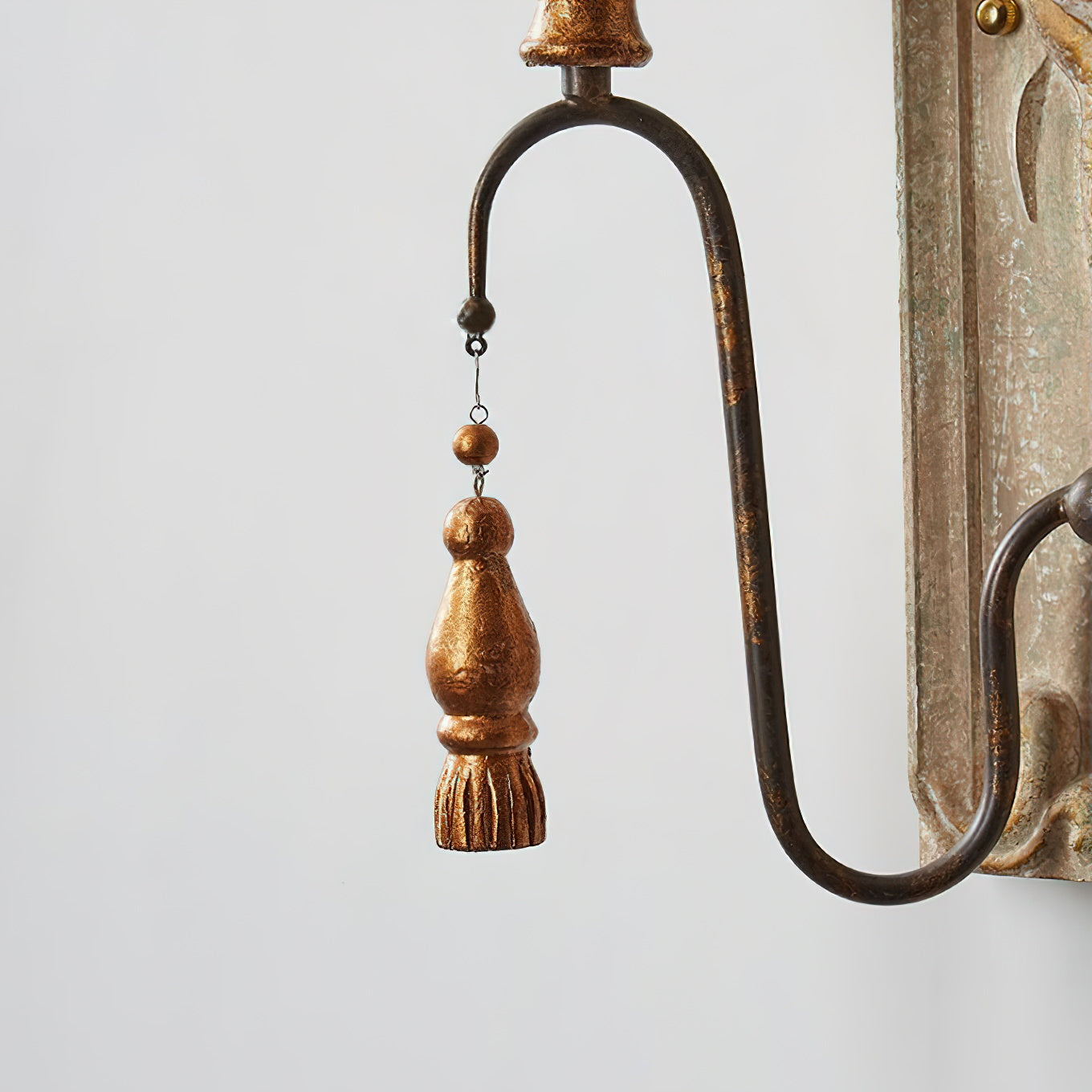 Elsoris Postmodern Luxury Wooden Metal Wall Lamp - Lamp Copper