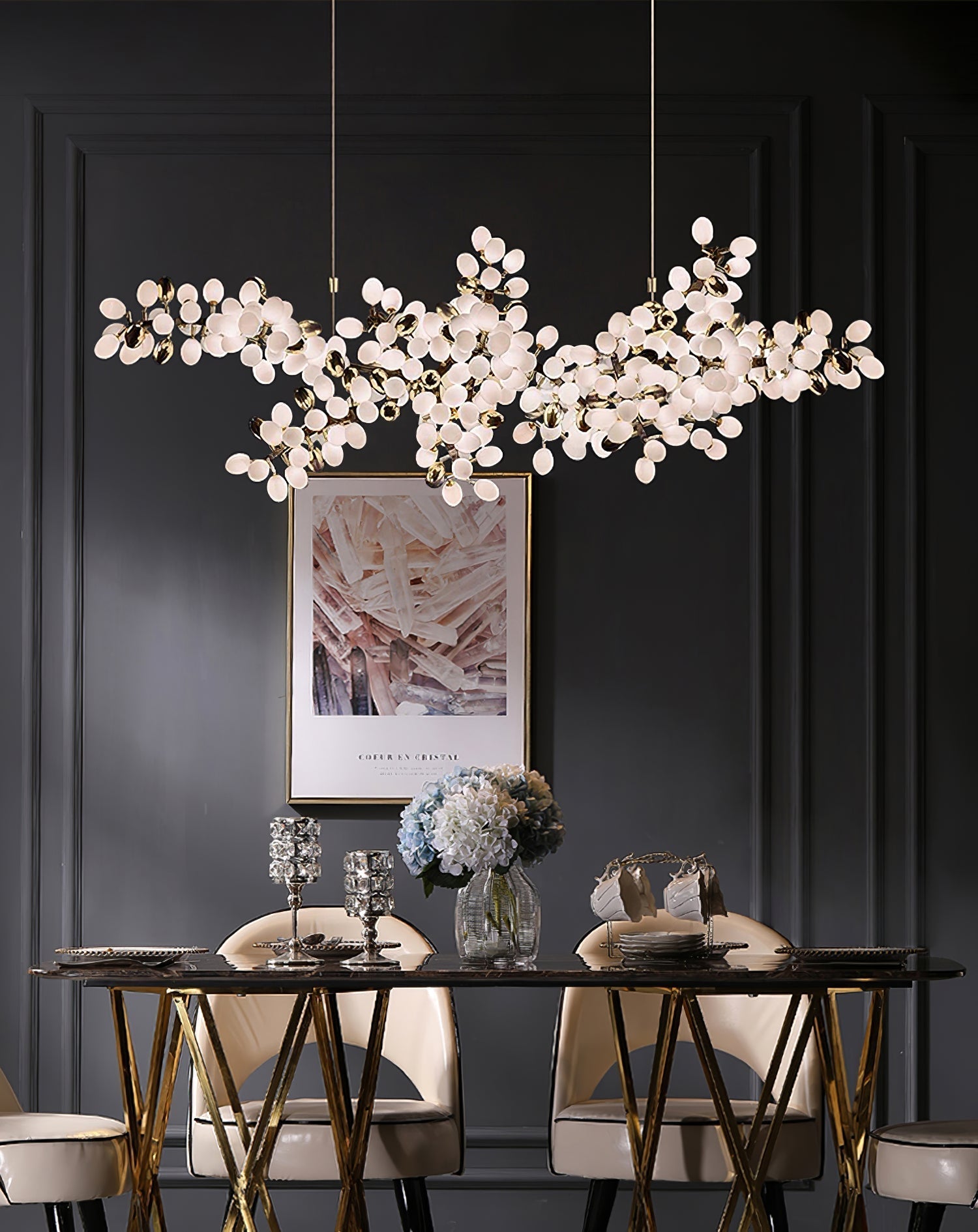 Cithaila Lustre Postmoderne De Luxe En Métal Et Verre - Neutralighting