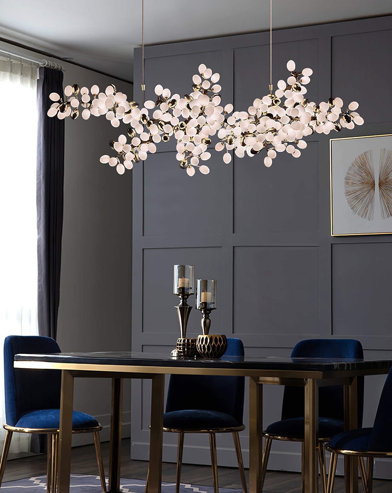 Cithaila Lustre Postmoderne De Luxe En Métal Et Verre - Neutralighting