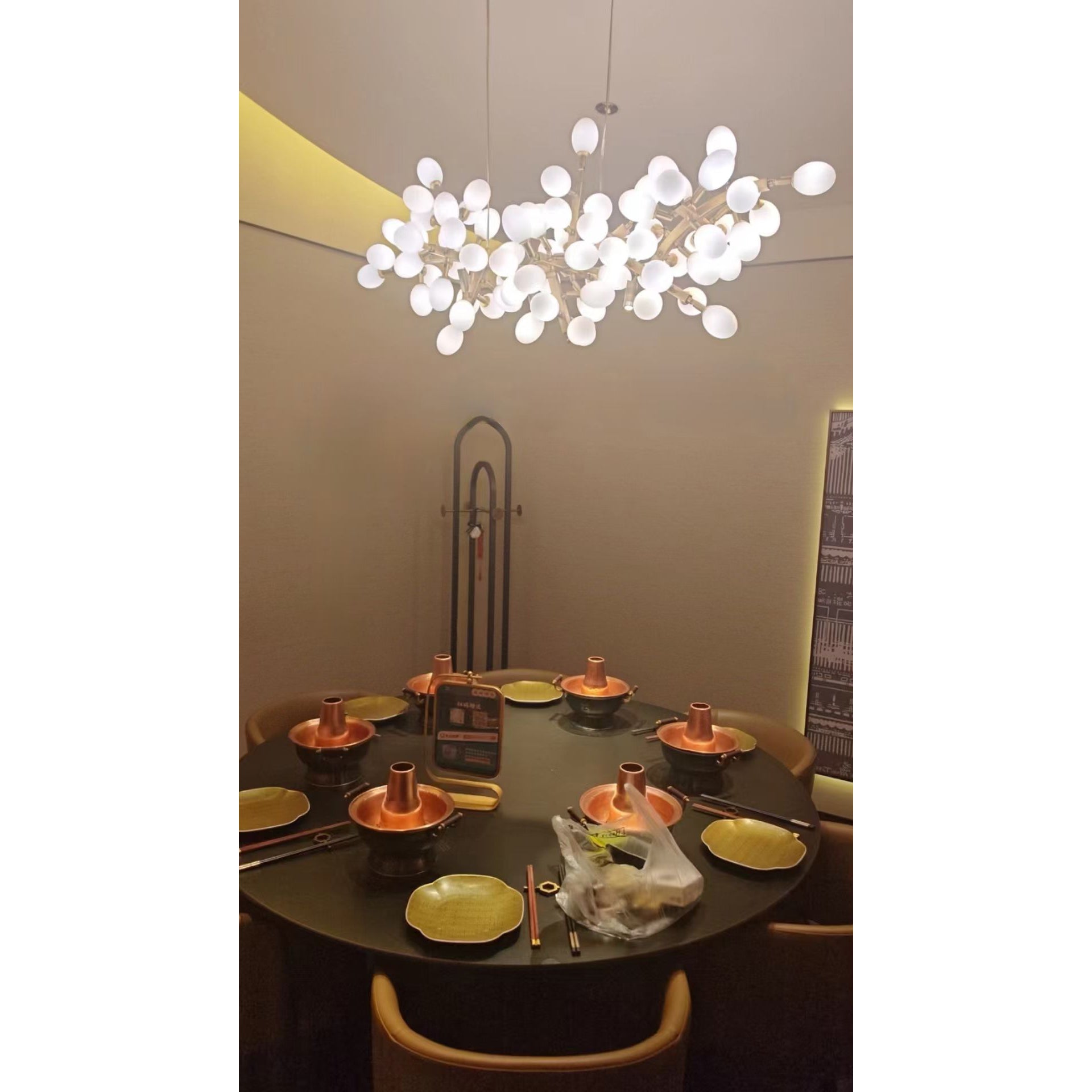 Cithaila Lustre Postmoderne De Luxe En Métal Et Verre - Neutralighting