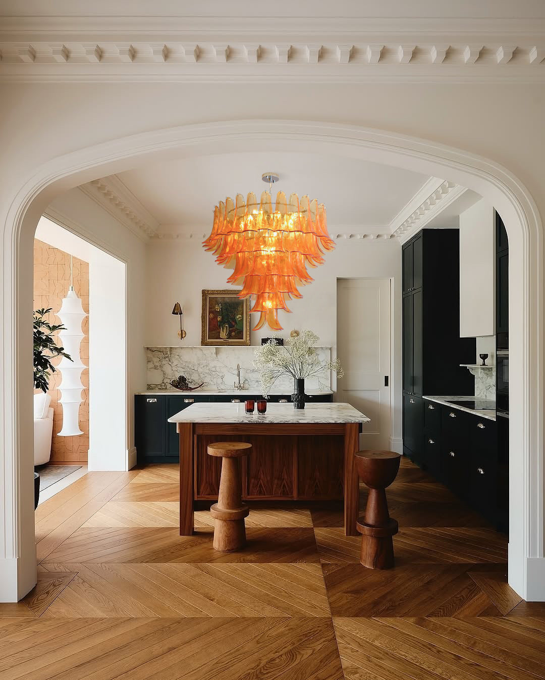 Valier Lustre Pétales en Verre Superposés - Neutralighting
