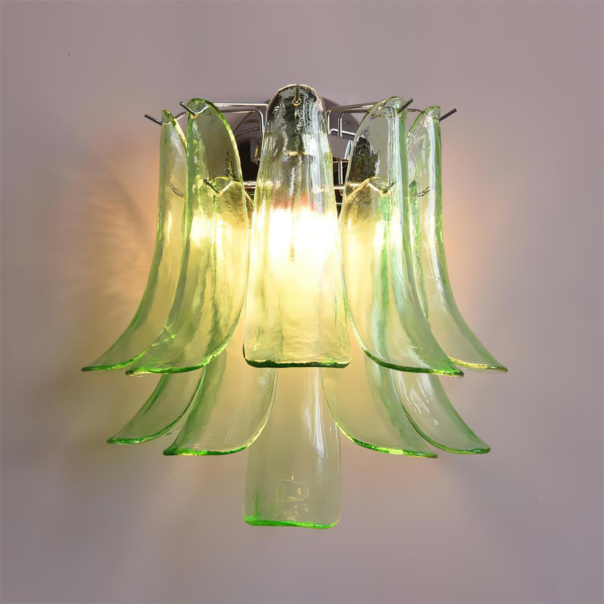 Valier Applique Murale Pétales En Verre Sculptés À La Main - Neutralighting