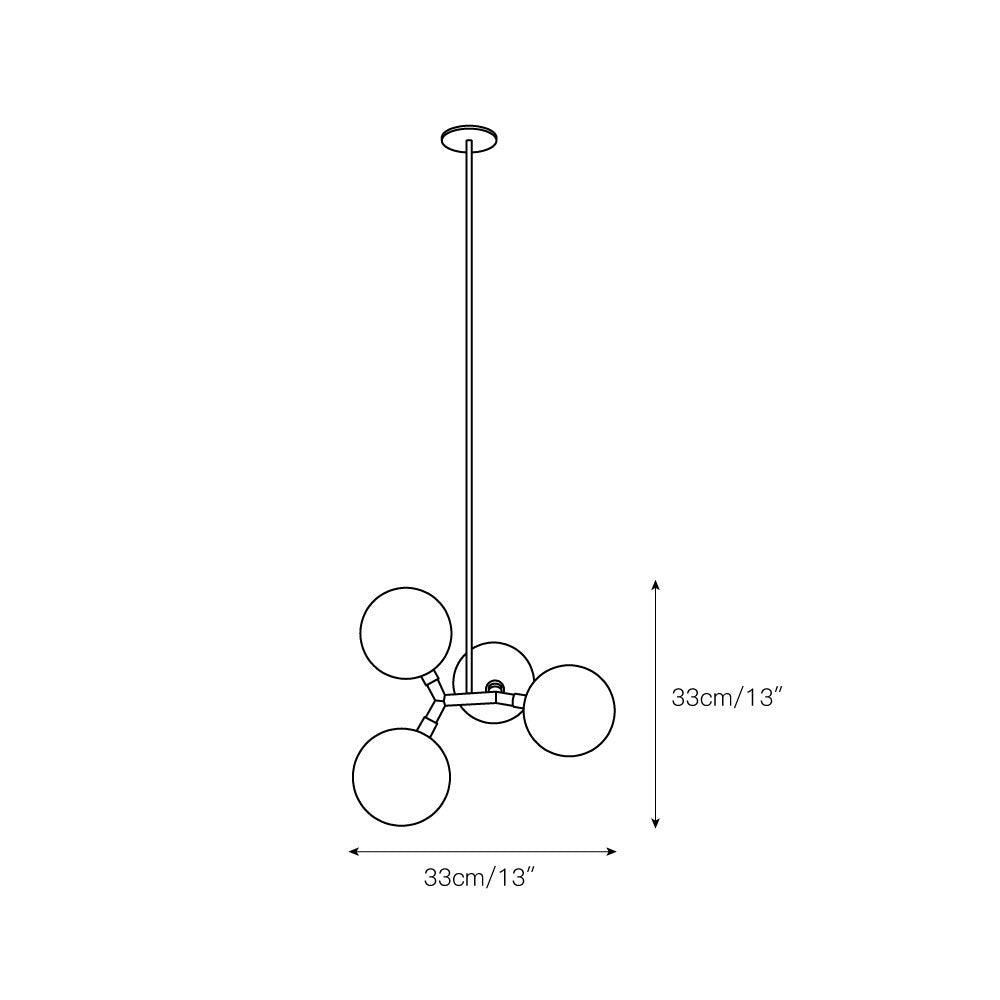Irina Suspension Laiton Verre Minimaliste Moderne - Neutralighting
