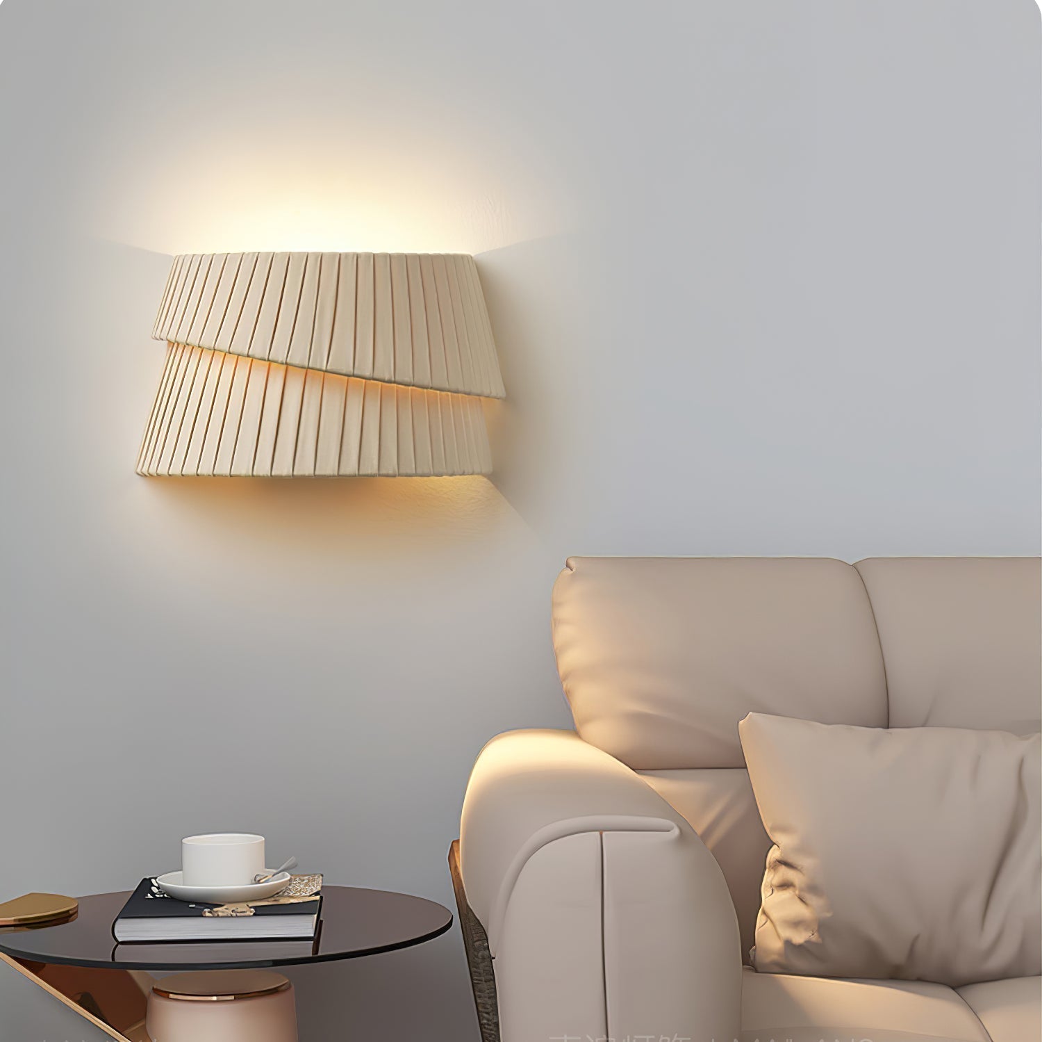 Cevelarae Applique Murale Tissu Art Nordic Twist Premium - Neutralighting