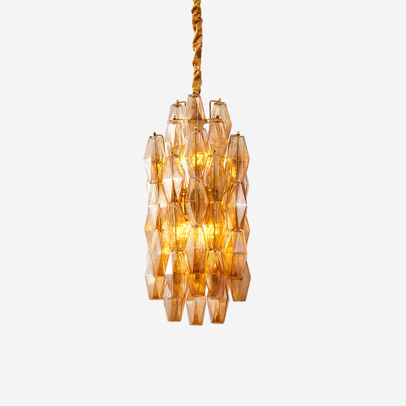 Velthra Suspension en Verre Facetté Luxueux - Neutralighting