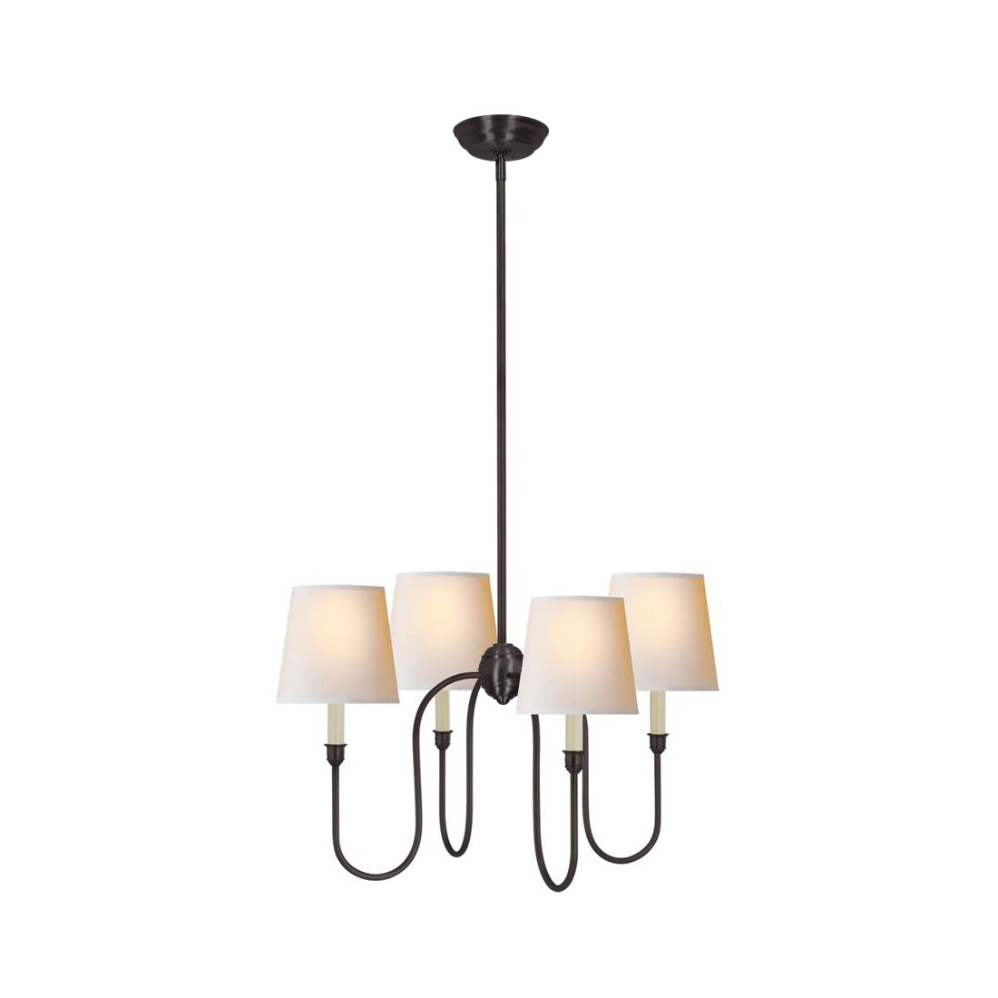 Talia Lustre de Luxe en Laiton et Tissu - Neutralighting