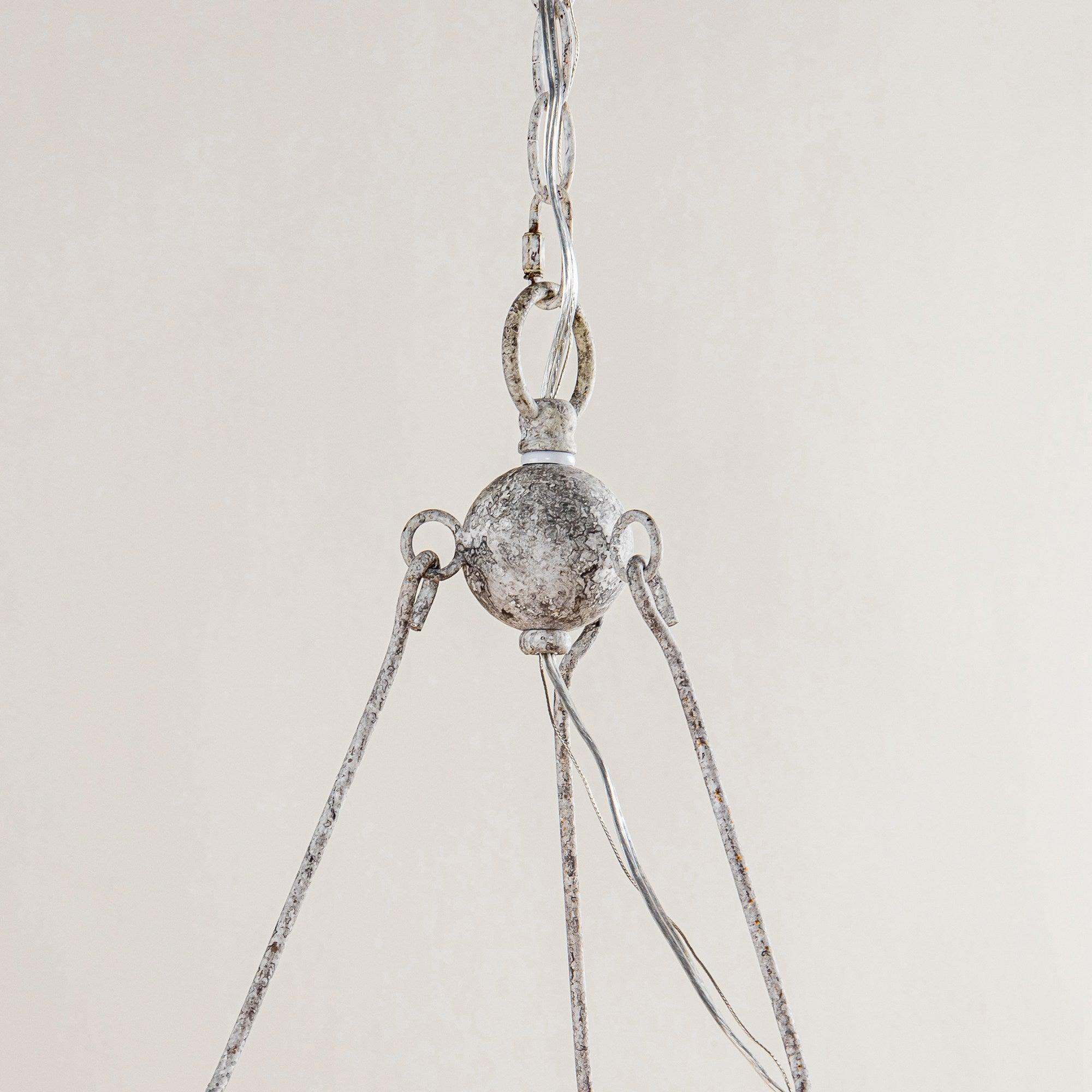 Mysilora Vintage Industrial Wheel Wood Metal Chandelier - Lamp Copper