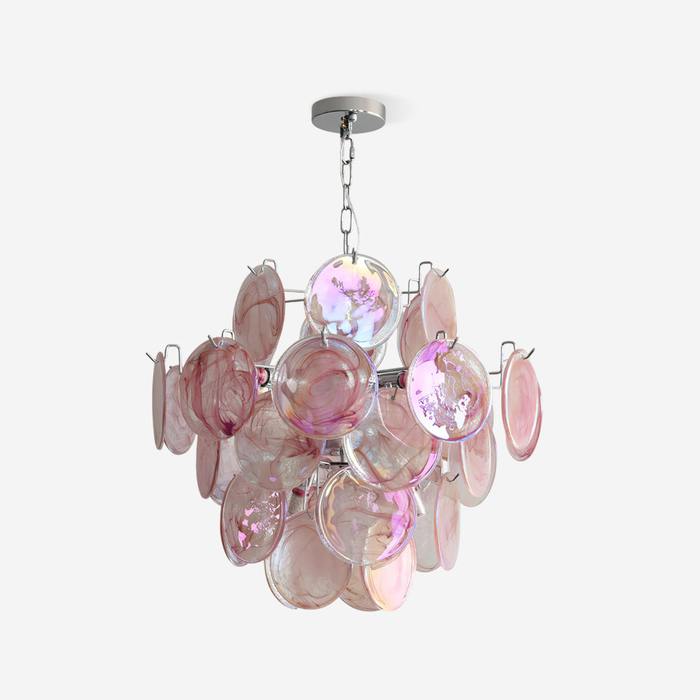 Venfield Lustre Cascade de Disques en Verre Iridescent - Neutralighting