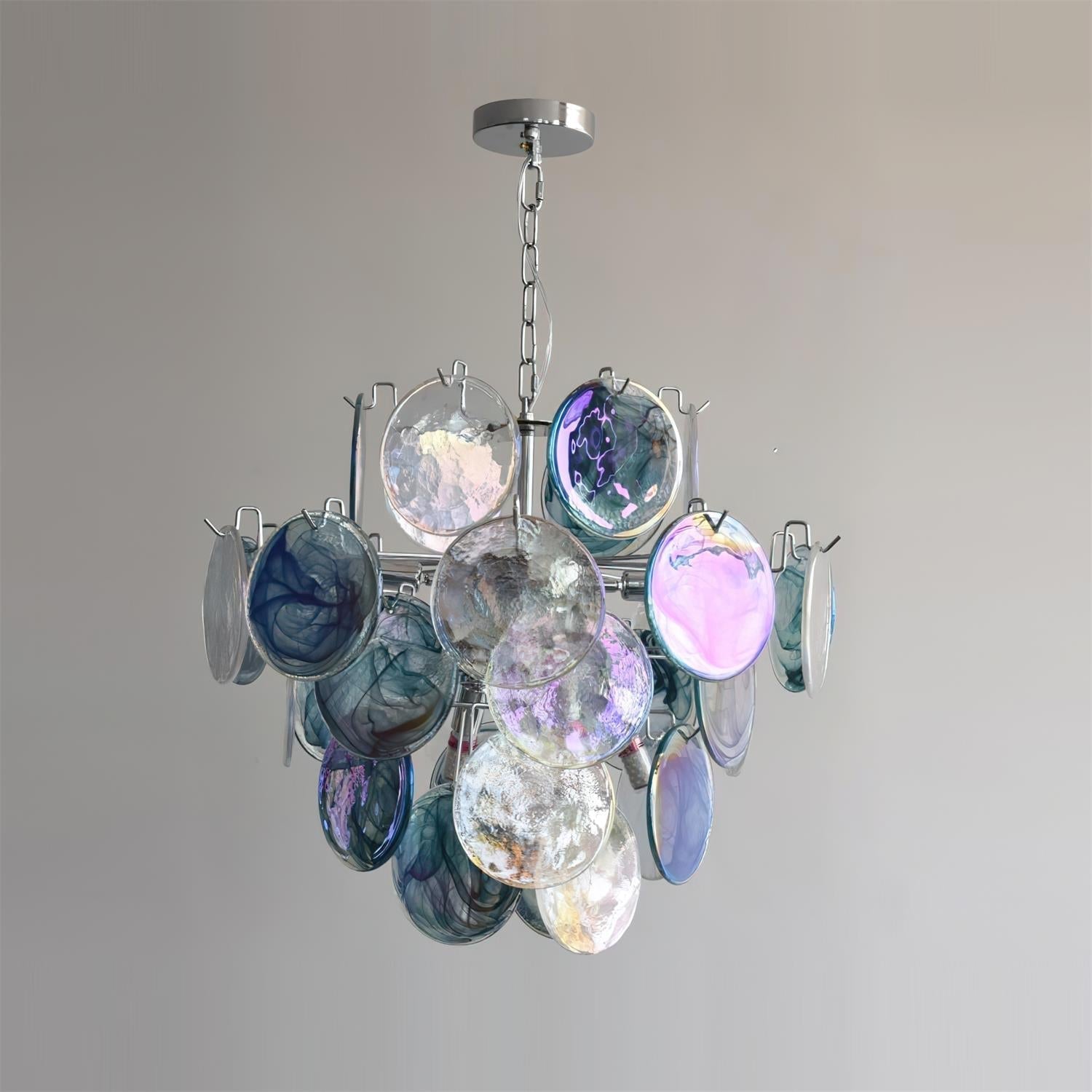 Venfield Lustre Cascade de Disques en Verre Iridescent - Neutralighting