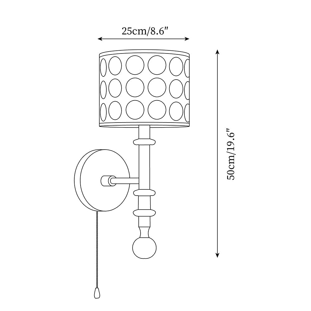 Ventana Wall Lamp Perforated Shade - Letslighting