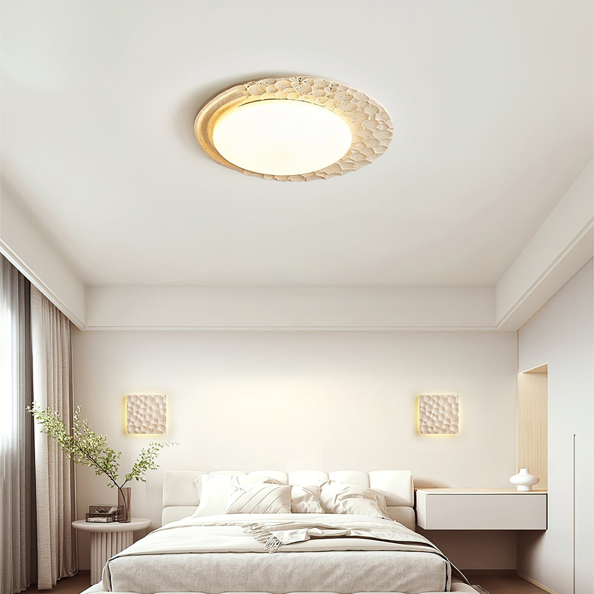 Ivsoris Lumière de Plafond Texturée en Travertin - Neutralighting