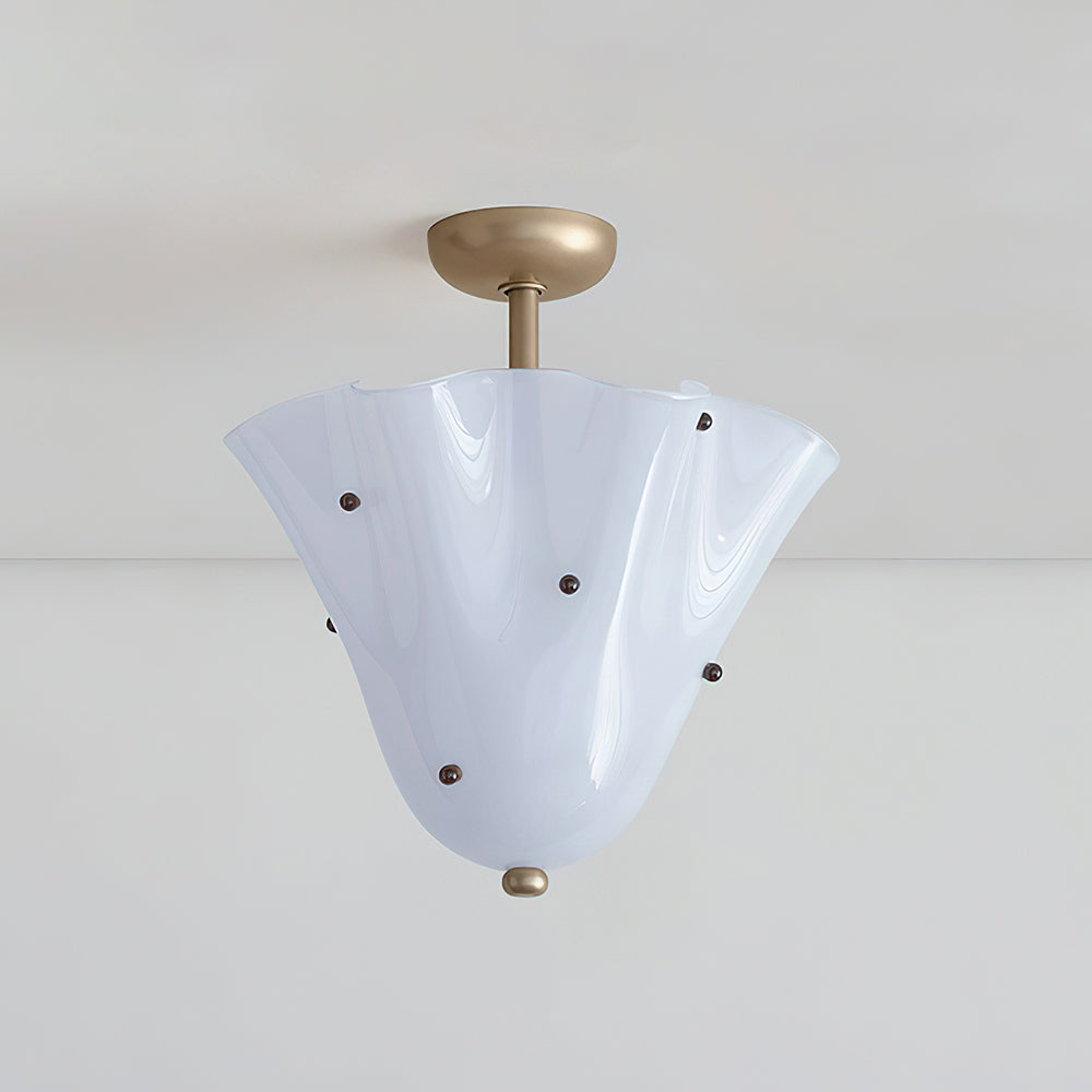 Eldis Lampe Plafond Semi-Encastrée en Verre Murano - Neutralighting