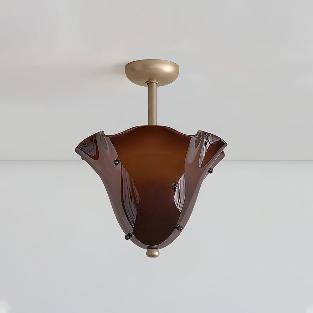 Eldis Lampe Plafond Semi-Encastrée en Verre Murano - Neutralighting
