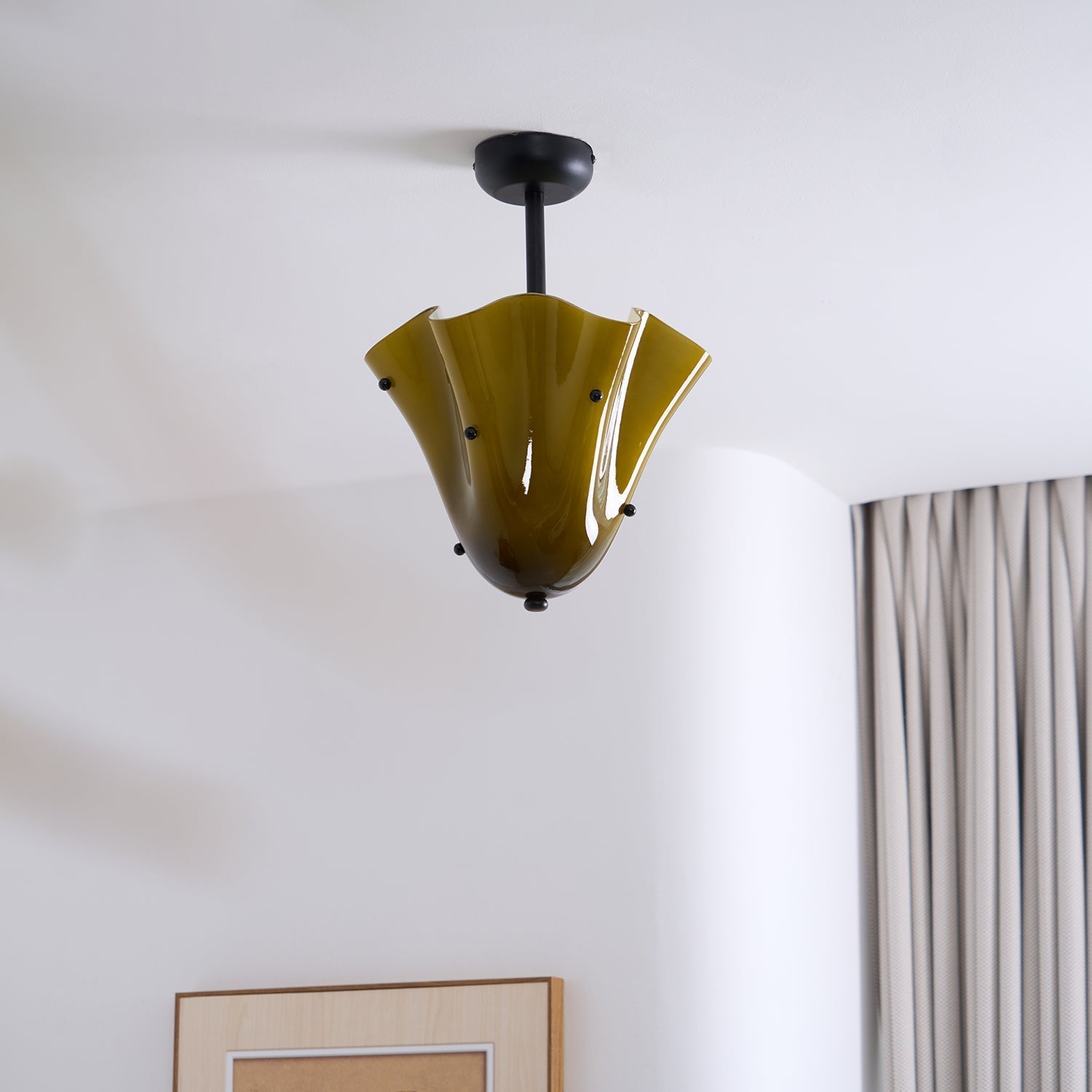 Eldis Lampe Plafond Semi-Encastrée en Verre Murano - Neutralighting