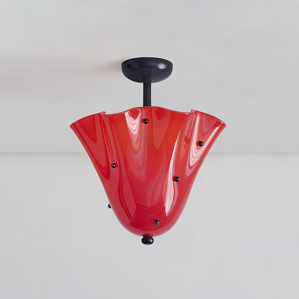 Eldis Lampe Plafond Semi-Encastrée en Verre Murano - Neutralighting
