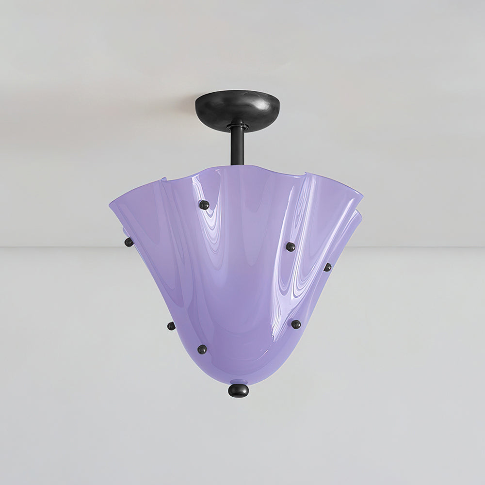 Eldis Lampe Plafond Semi-Encastrée en Verre Murano - Neutralighting
