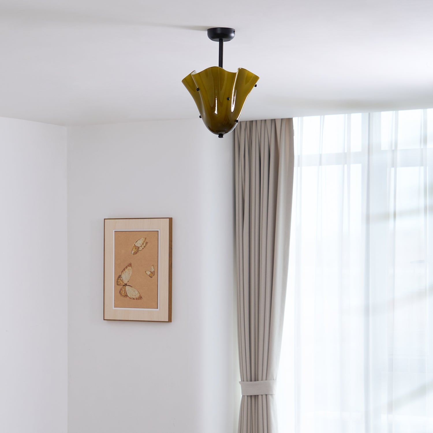 Eldis Lampe Plafond Semi-Encastrée en Verre Murano - Neutralighting