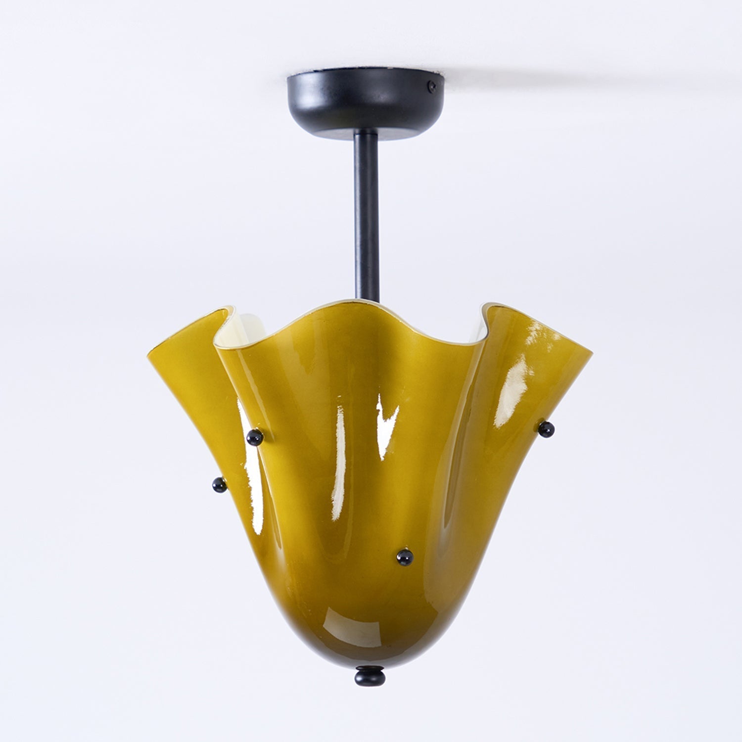 Eldis Lampe Plafond Semi-Encastrée en Verre Murano - Neutralighting