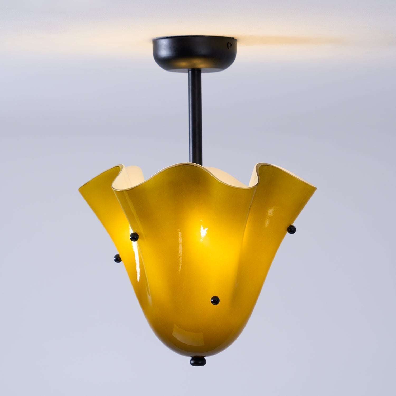 Eldis Lampe Plafond Semi-Encastrée en Verre Murano - Neutralighting