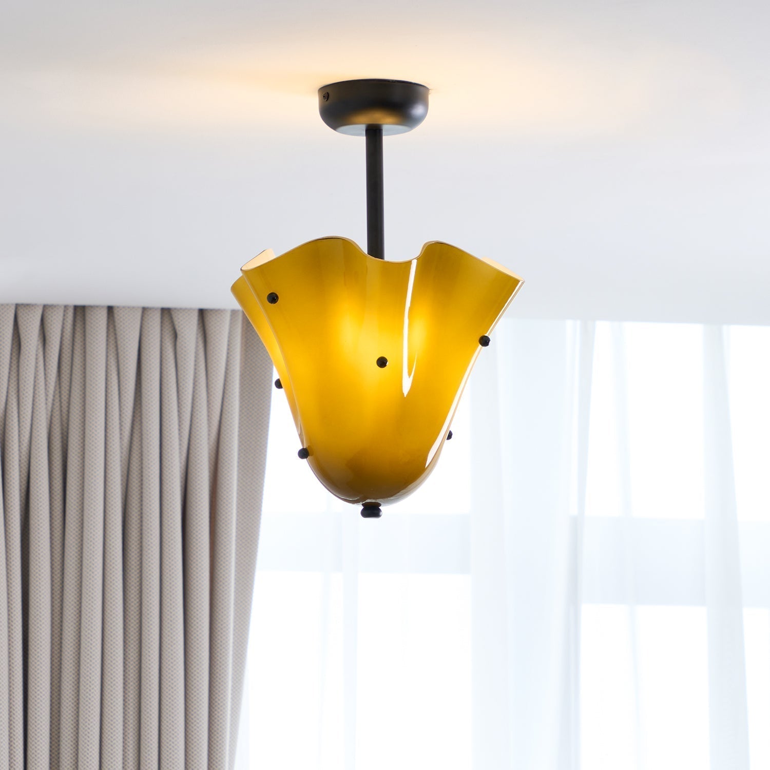 Eldis Lampe Plafond Semi-Encastrée en Verre Murano - Neutralighting
