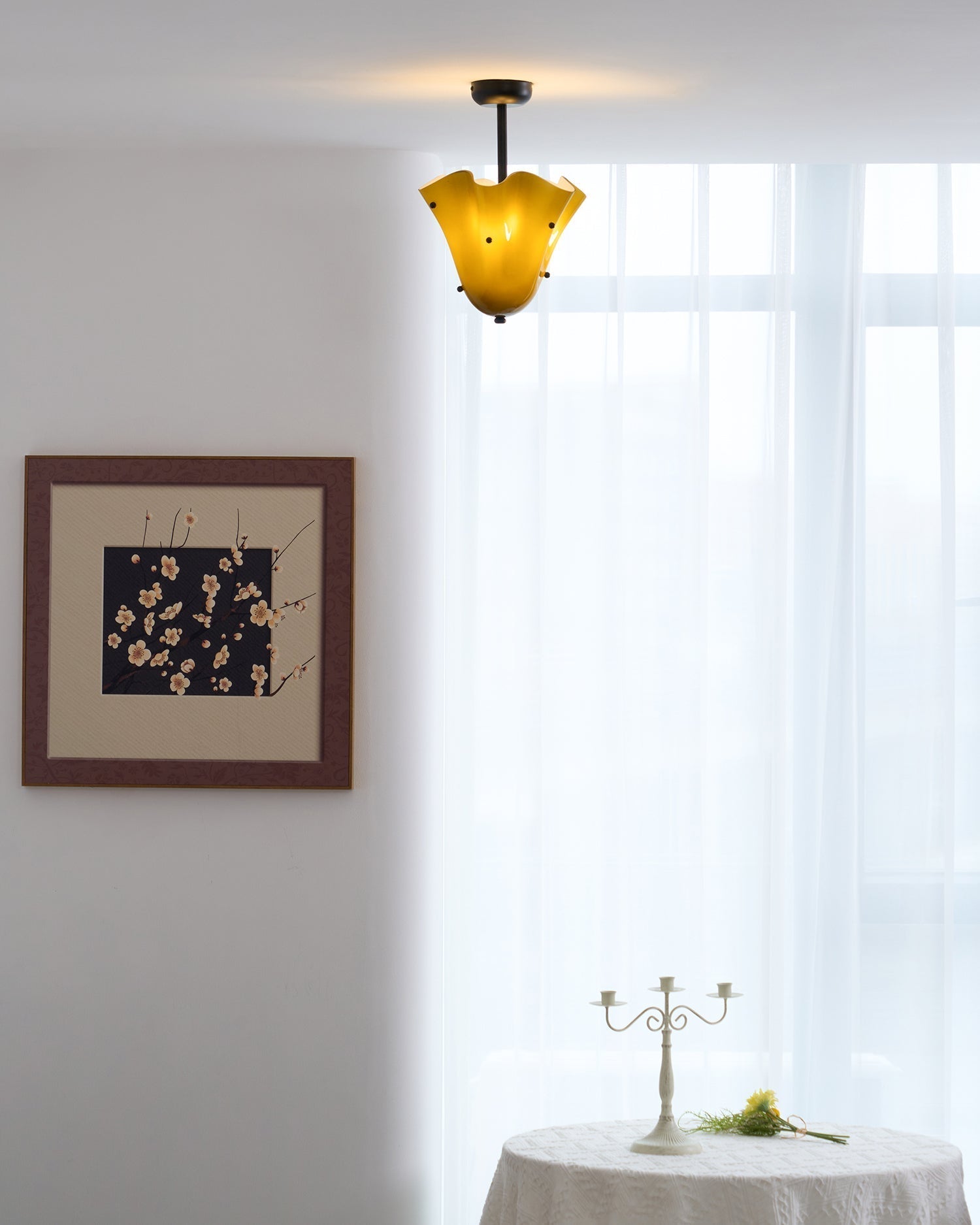 Eldis Lampe Plafond Semi-Encastrée en Verre Murano - Neutralighting