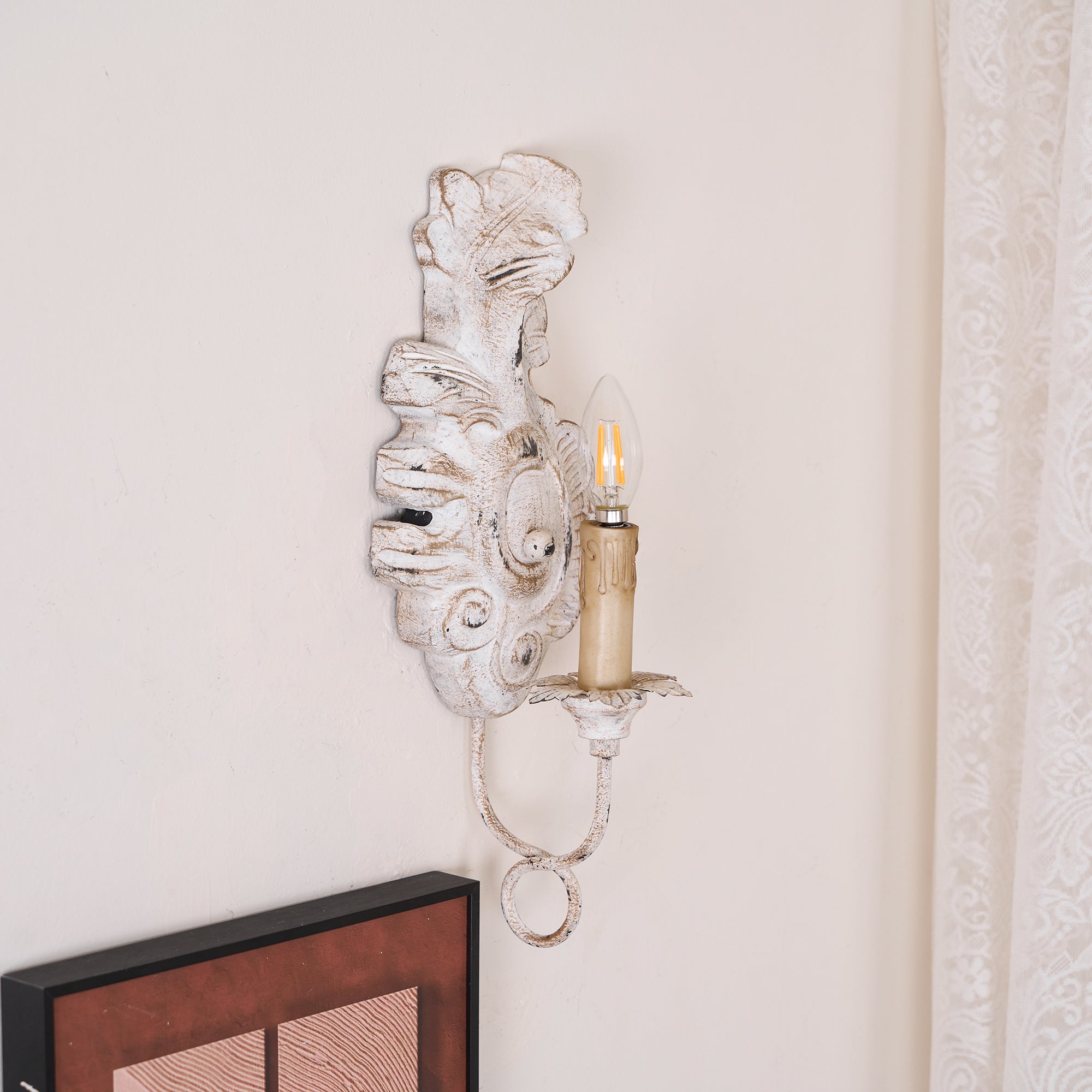 Olsilel Applique Murale Résine Métal Élégance Vintage - Neutralighting