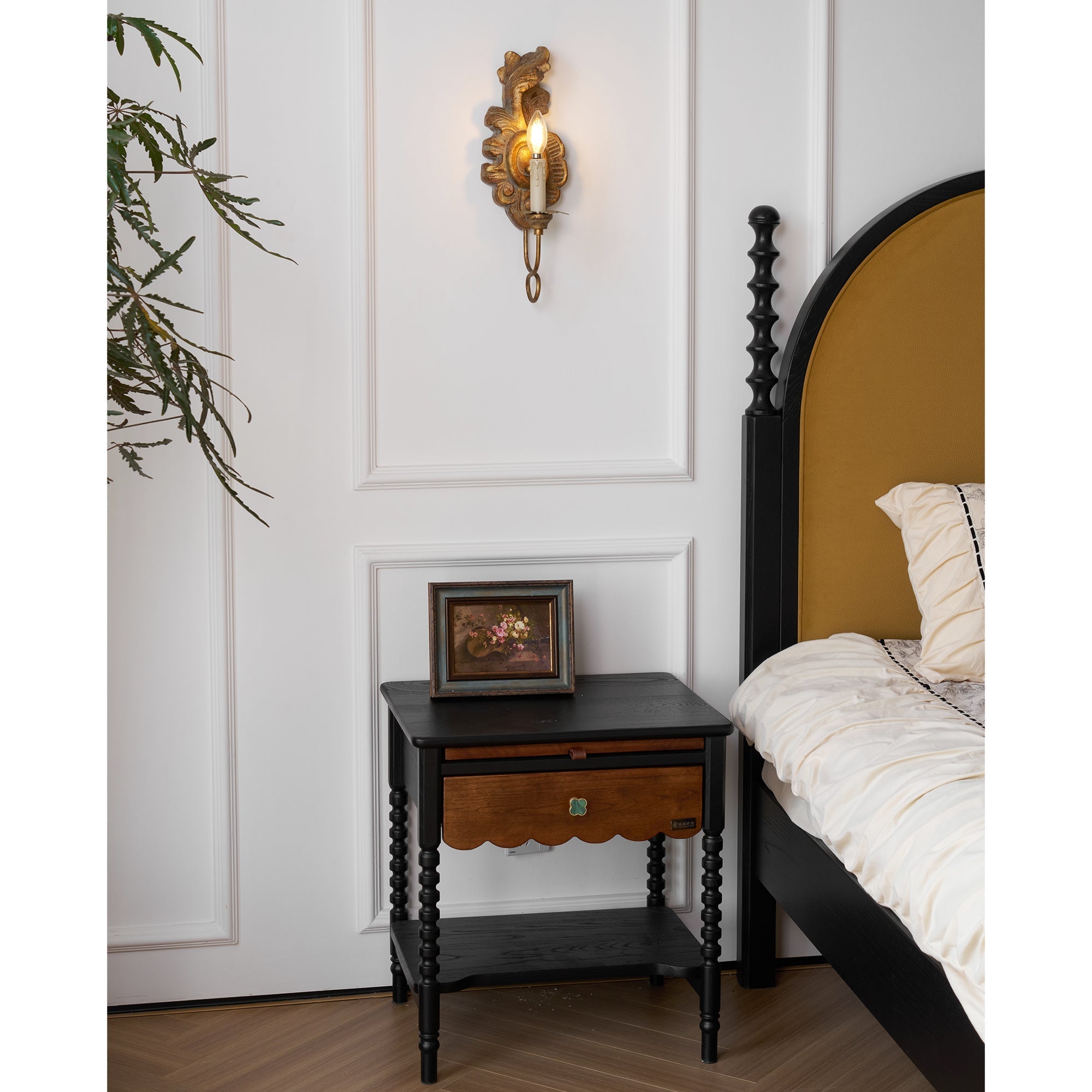 Olsilel Applique Murale Résine Métal Élégance Vintage - Neutralighting