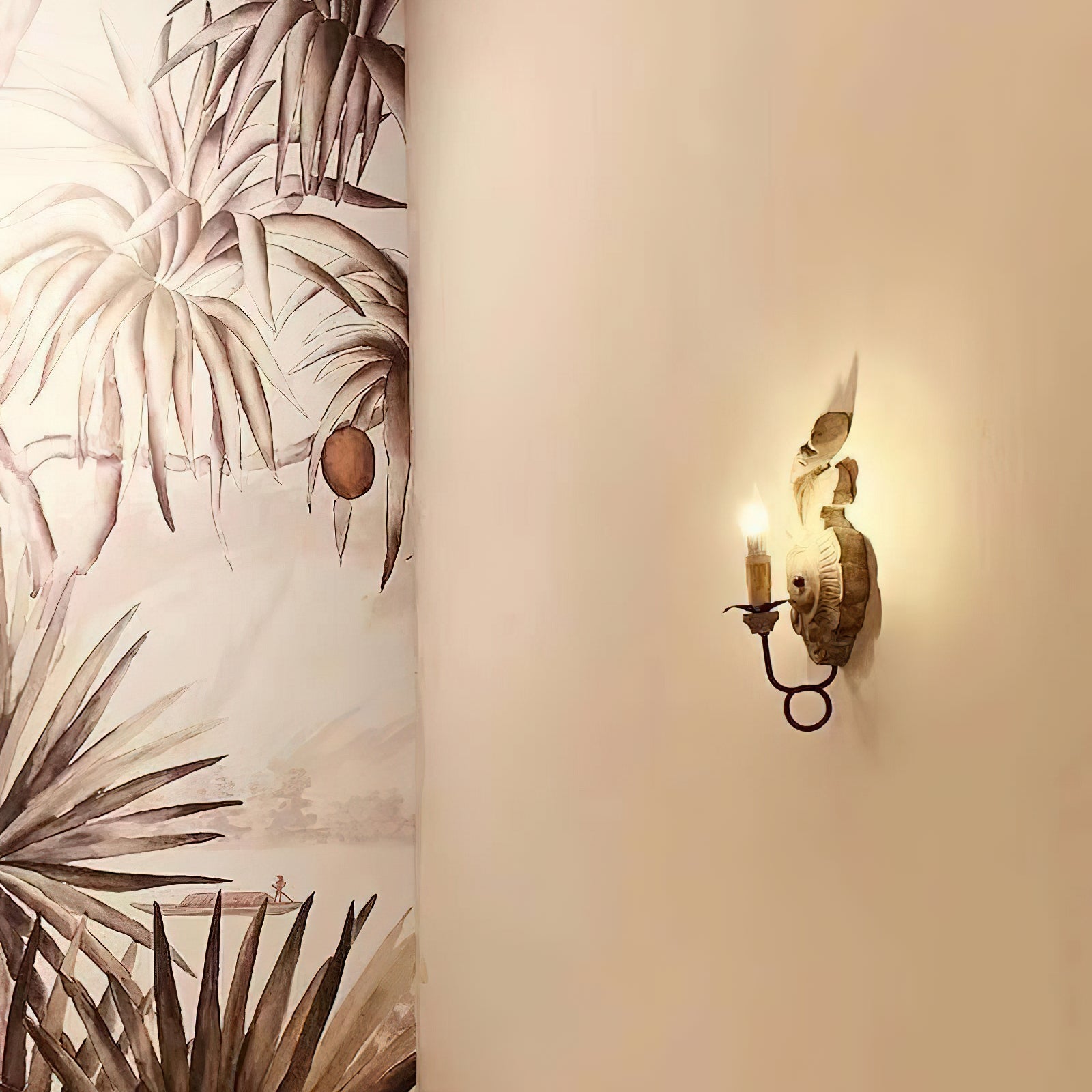 Louis Applique Murale Intérieure en Bois