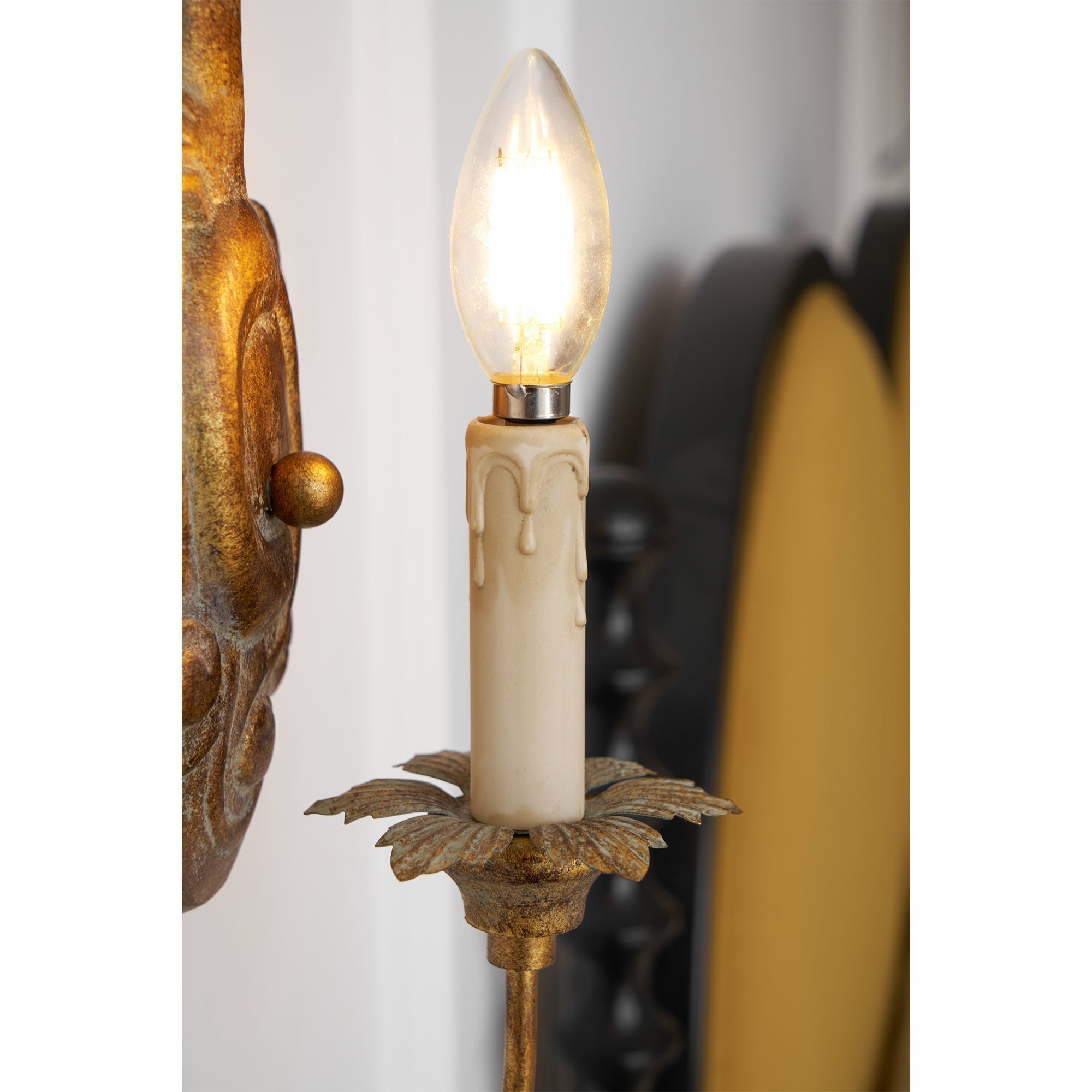 Olsilel Applique Murale Résine Métal Élégance Vintage - Neutralighting