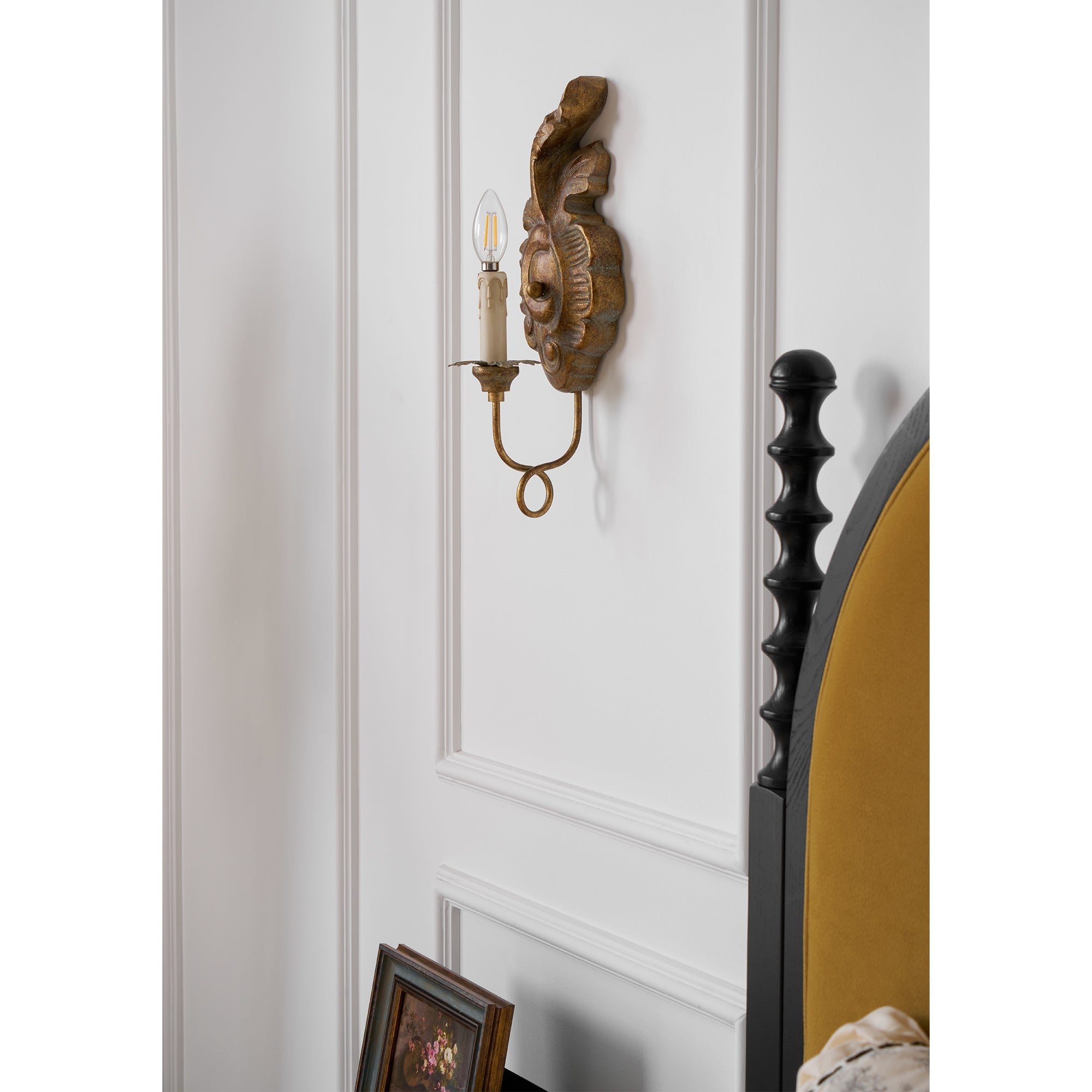 Olsilel Applique Murale Résine Métal Élégance Vintage - Neutralighting