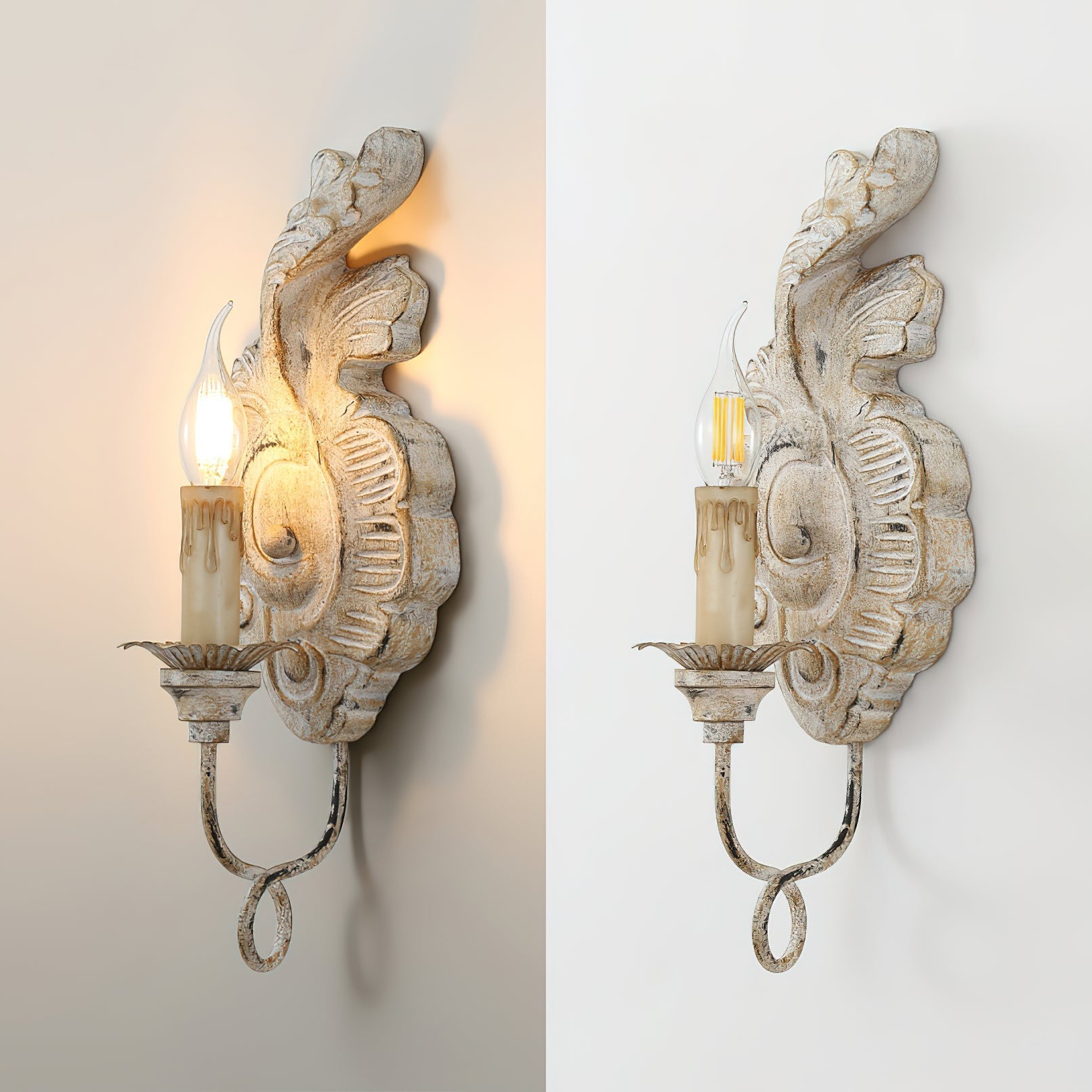 Olsilel Applique Murale Résine Métal Élégance Vintage - Neutralighting