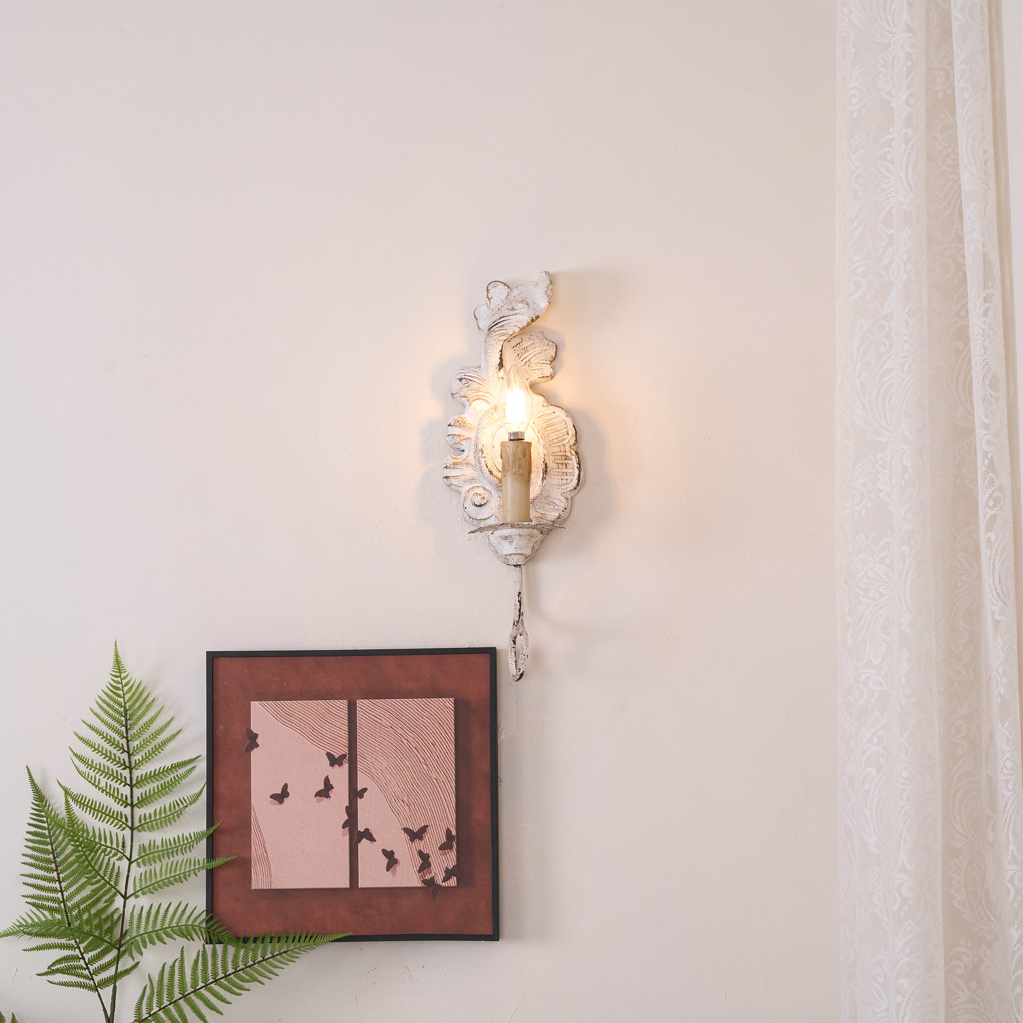 Olsilel Applique Murale Résine Métal Élégance Vintage - Neutralighting