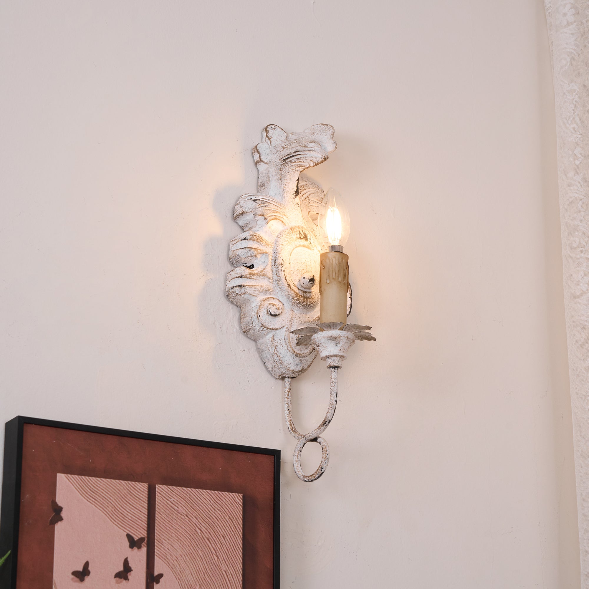 Olsilel Applique Murale Résine Métal Élégance Vintage - Neutralighting