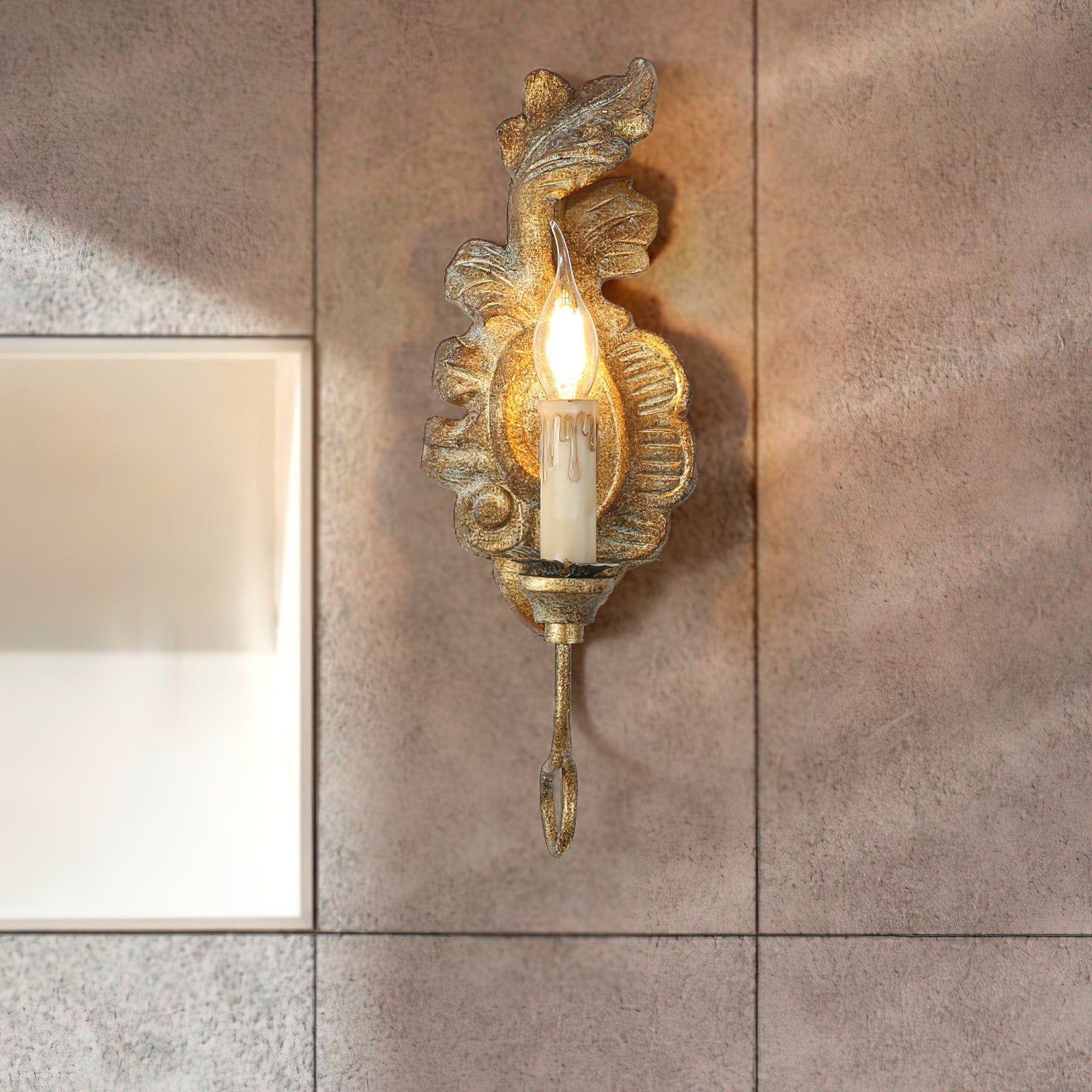 Olsilel Applique Murale Résine Métal Élégance Vintage - Neutralighting