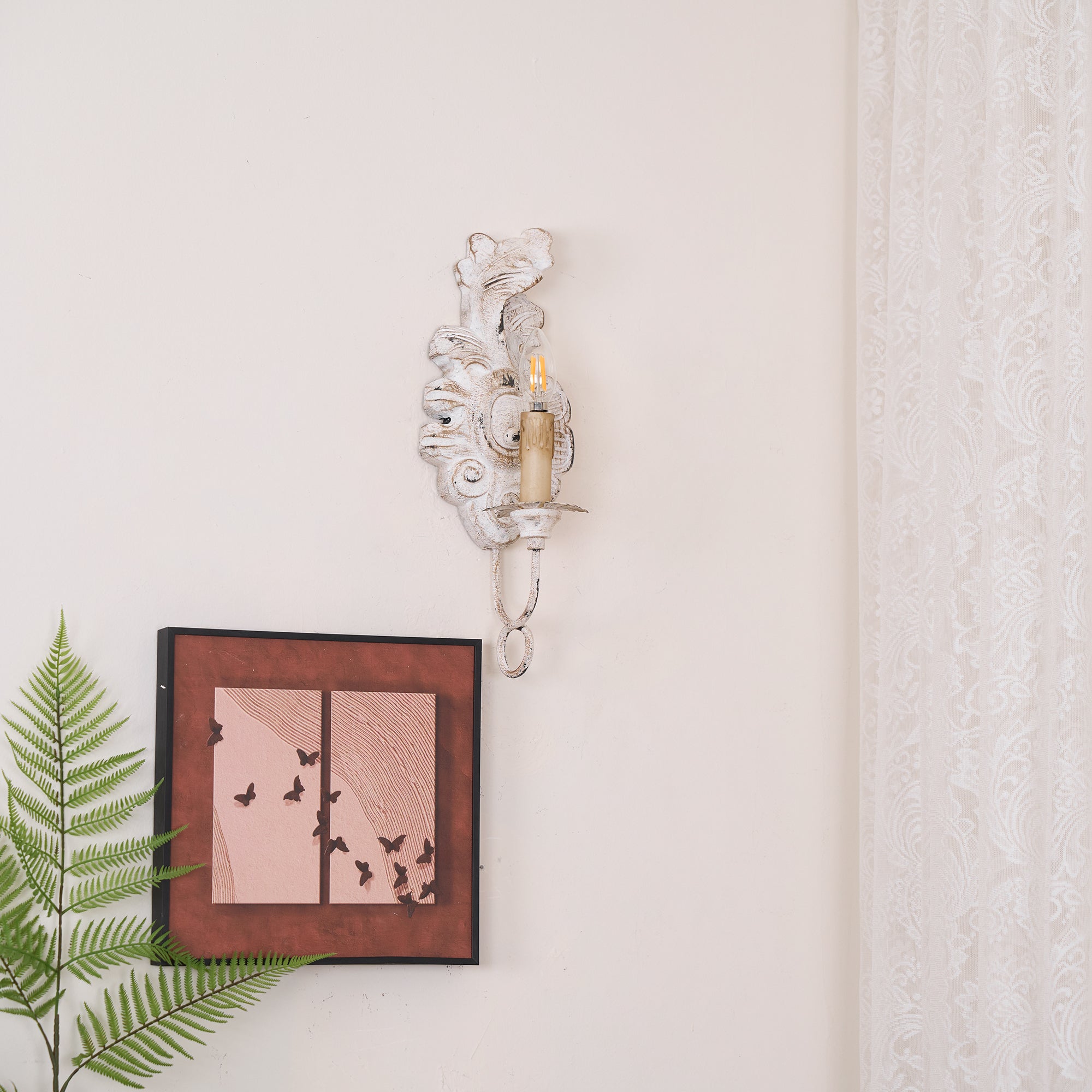 Olsilel Applique Murale Résine Métal Élégance Vintage - Neutralighting