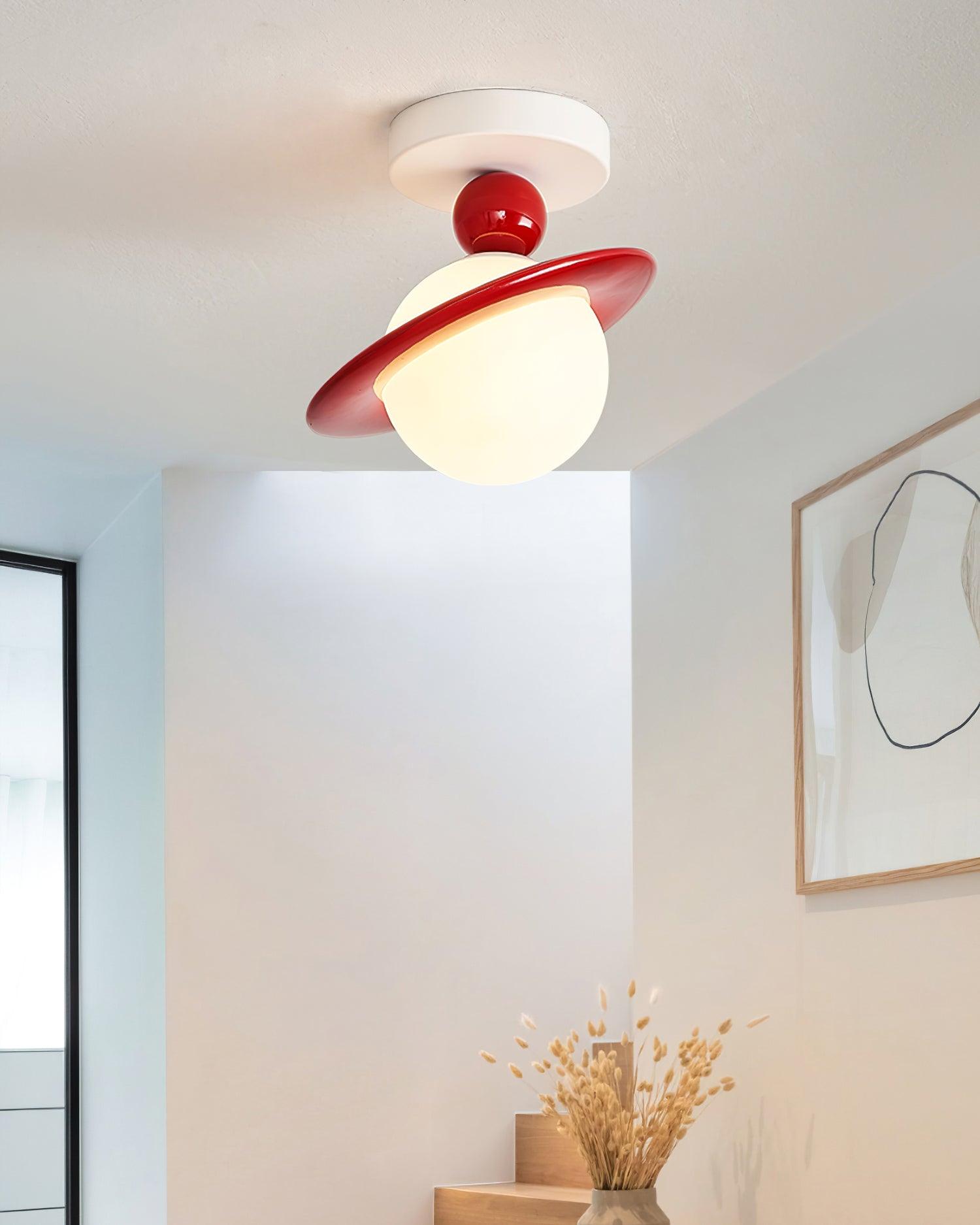 Pivoro Lustra Plafonnier Rouge Blanc - Neutralighting