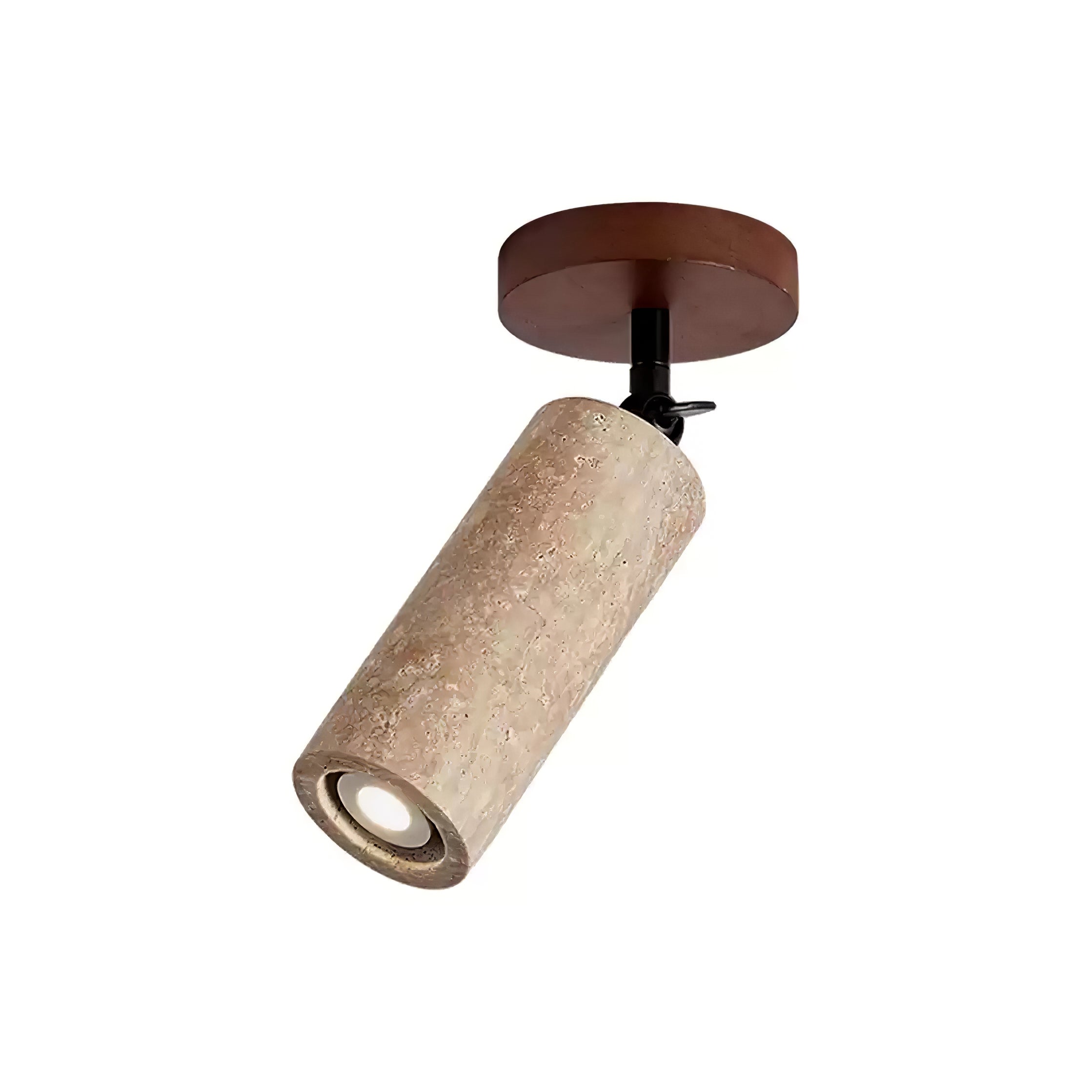 Zarinila Cylindrique-Tube Travertin Luminaire Mural - Neutralighting