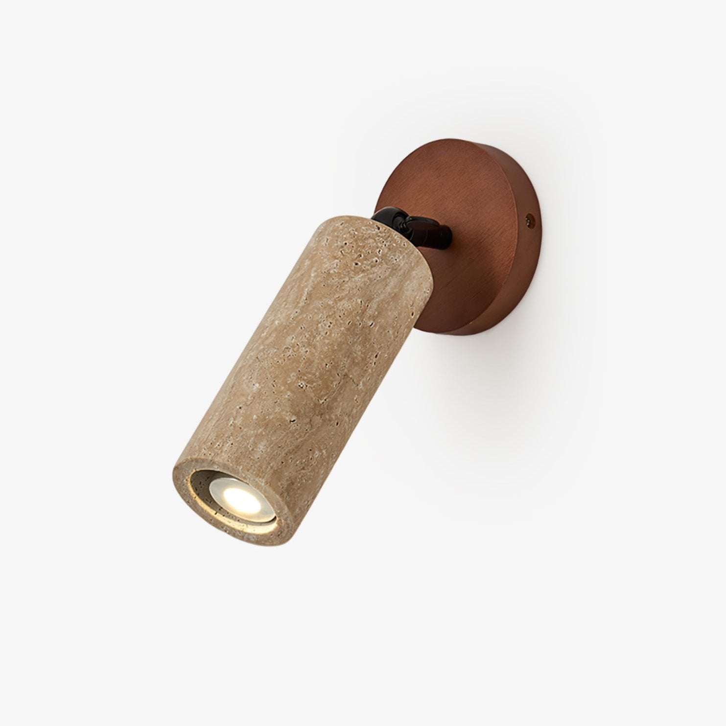 Zarinila Cylindrique-Tube Travertin Luminaire Mural - Neutralighting