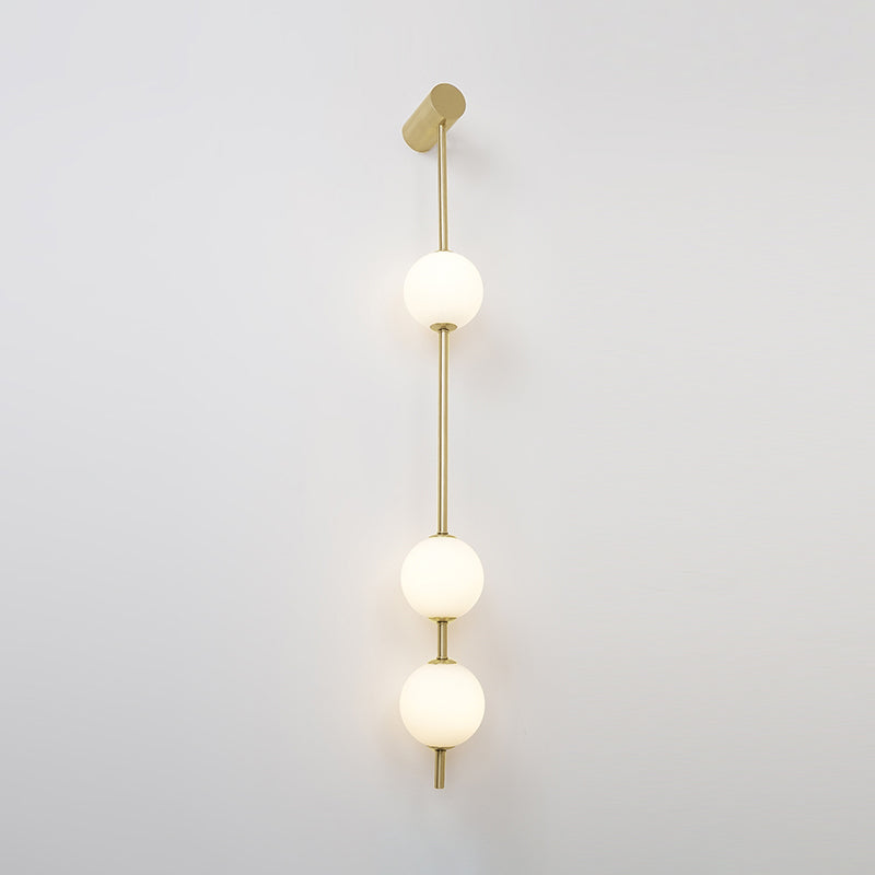 Lustra Applique Murale Sphères Verticales Laiton - Neutralighting