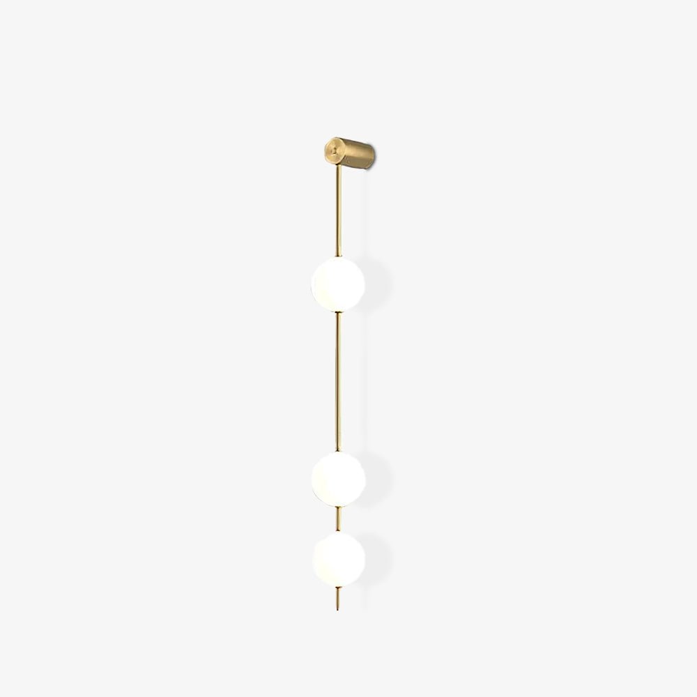 Lustra Applique Murale Sphères Verticales Laiton - Neutralighting