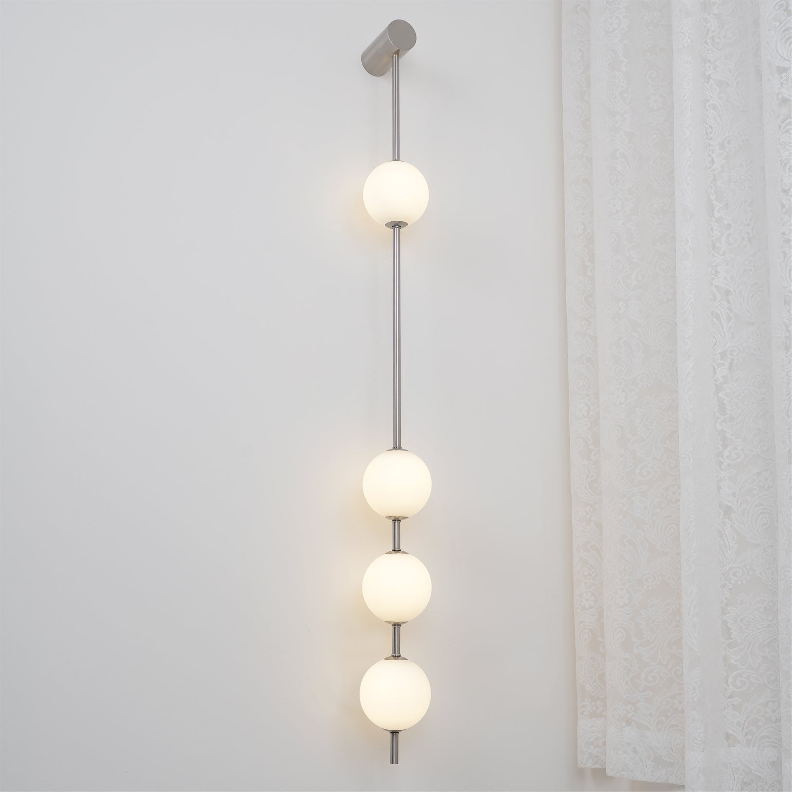 Lustra Applique Murale Sphères Verticales Laiton - Neutralighting