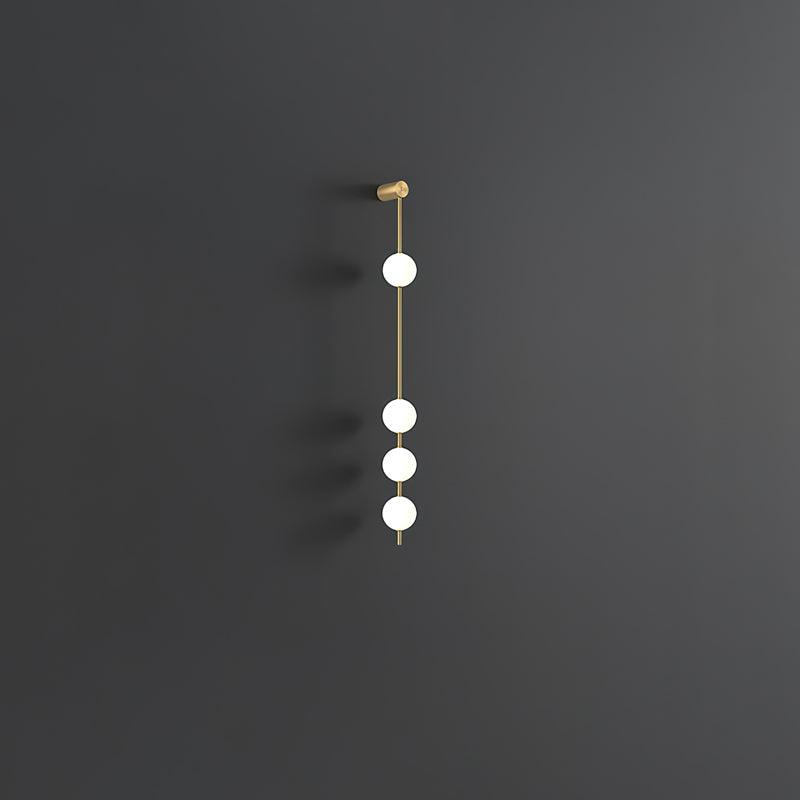 Lustra Applique Murale Sphères Verticales Laiton - Neutralighting