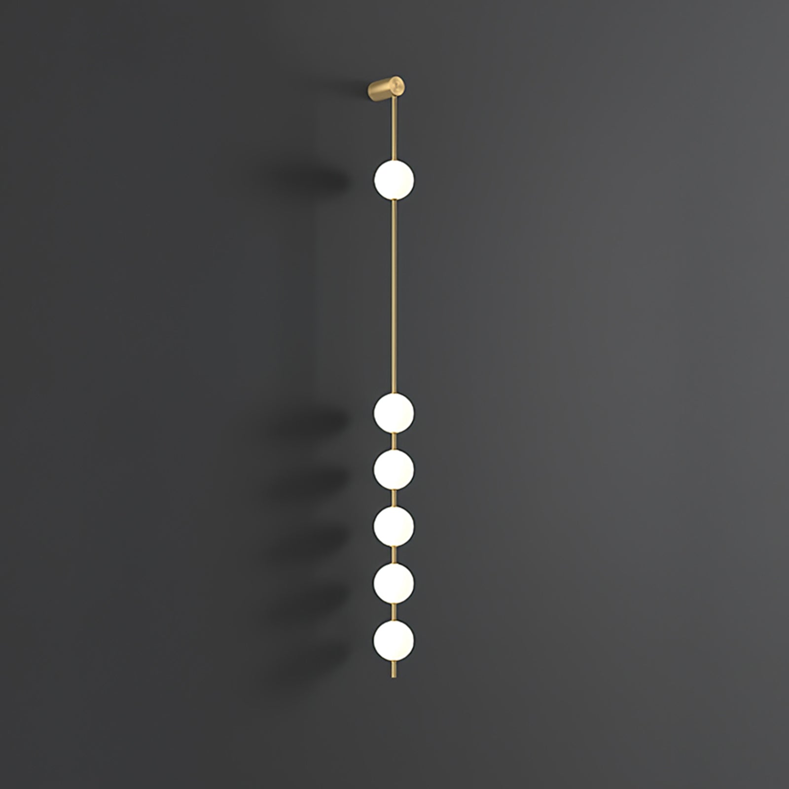 Lustra Applique Murale Sphères Verticales Laiton - Neutralighting