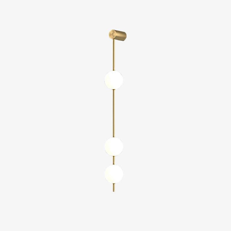 Lustra Applique Murale Sphères Verticales Laiton - Neutralighting