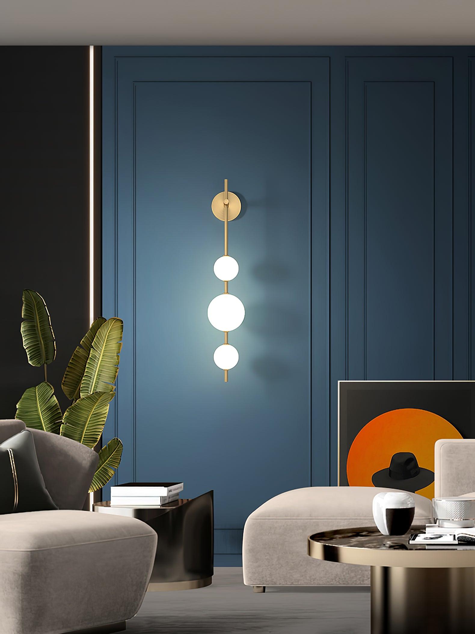 Ilraeia Vertical Globe Plug-in Wall Lamp - Neutralighting