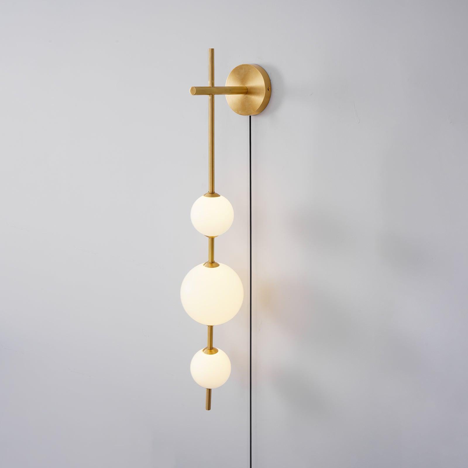 Ilraeia Vertical Globe Plug-in Wall Lamp - Neutralighting