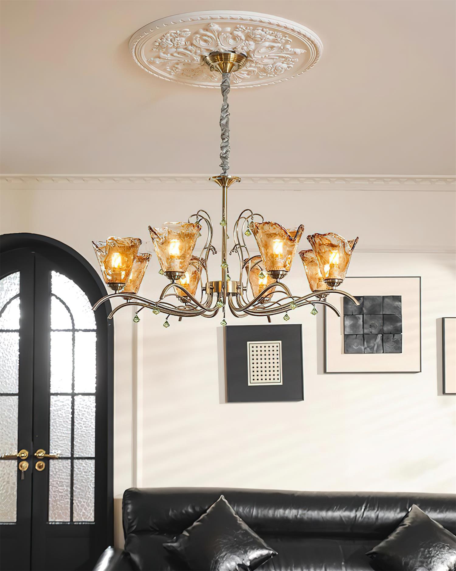 Givona Lustre en Verre Floral - Neutralighting